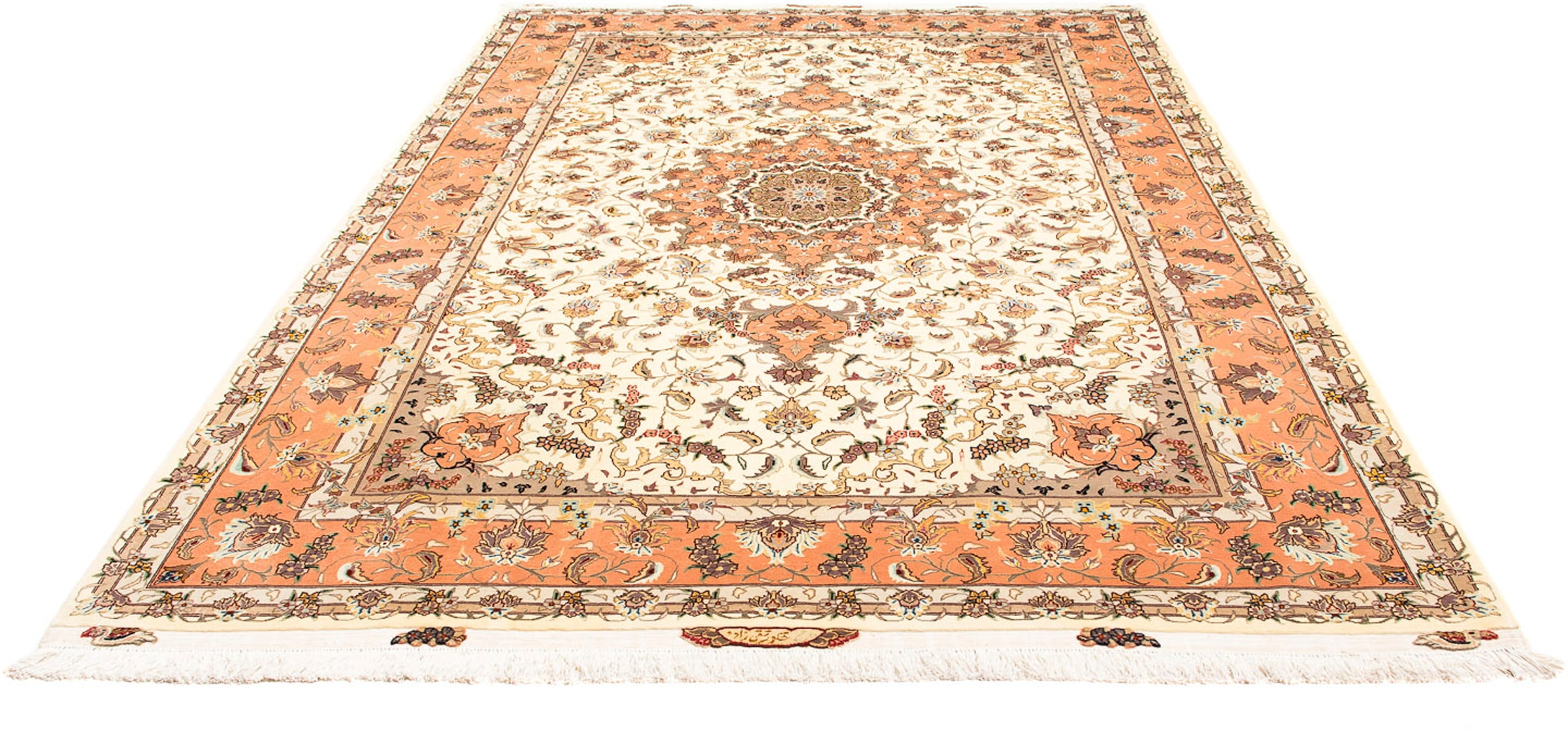 morgenland Orientteppich »Perser - Täbriz - Royal - 300 x 204 cm - beige«, günstig online kaufen