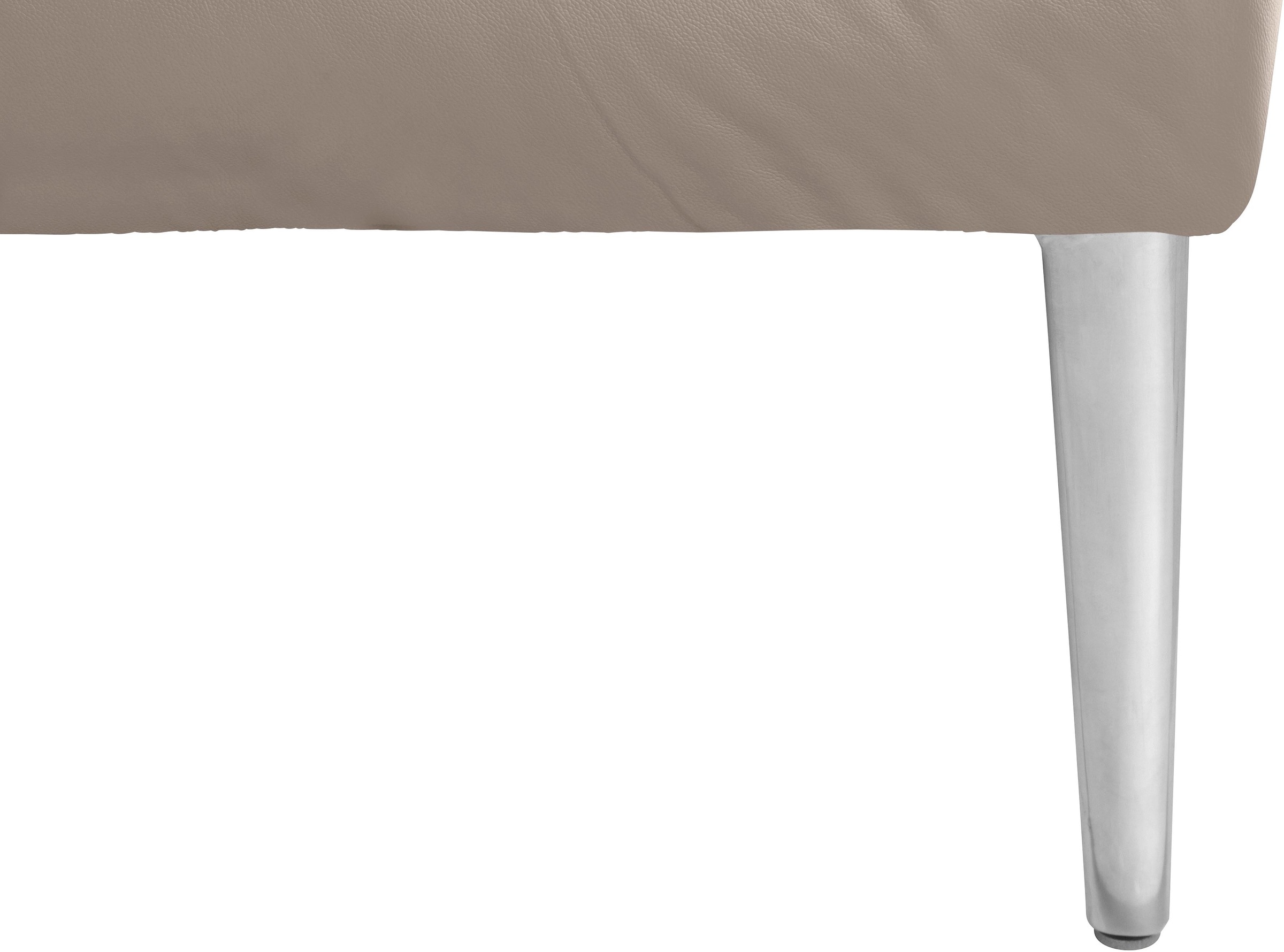 W.SCHILLIG Ecksofa »enjoy&MORE, Designsofa, elegant und bequem, L-Form«, mit Sitztiefenverstellung, Füße Chrom glänzend, Breite 310 cm