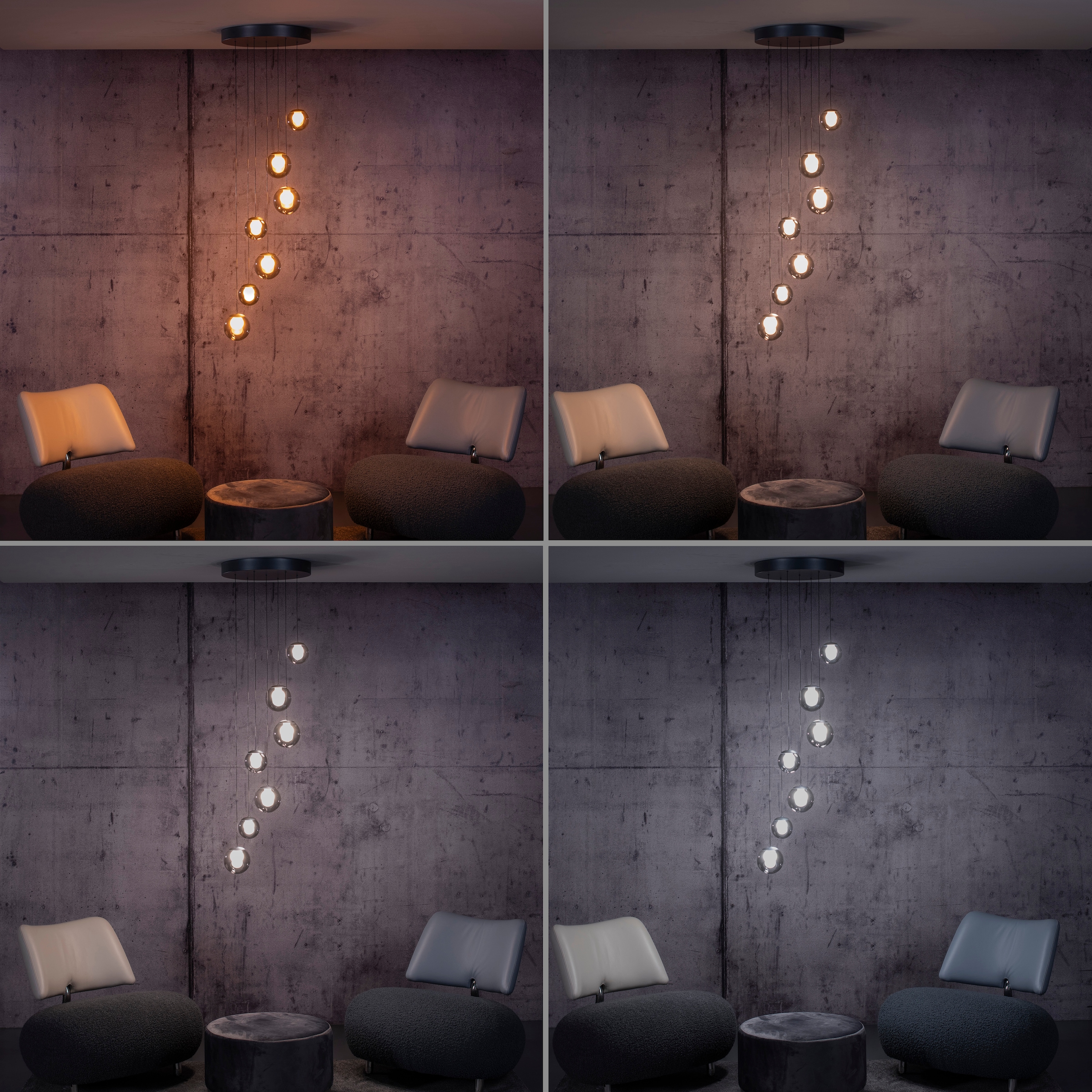 Neuhaus PURE LED Pendelleuchte »PURE Popup« LED-Board 1 Stk. warmweiß - kaltweiß Comfort Lift, CCT, dimmbar über Fernbedienung