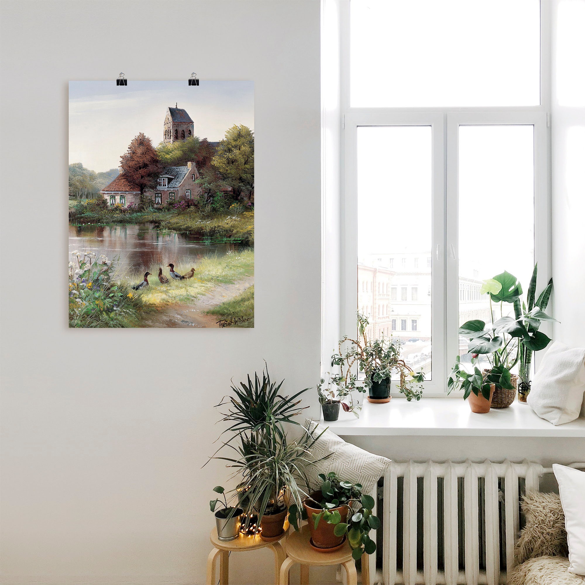 Artland Wandbild »Schöner Tag«, Gewässer, (1 St.), als Leinwandbild, Poster in verschied. Größen
