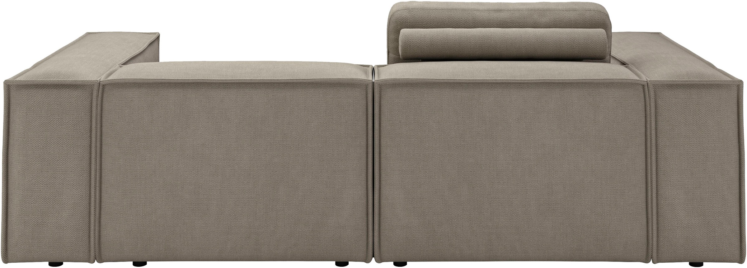Places of Style Ecksofa »Watertown, kompakte L-Form, 246 cm breite für kleinere Räume«, modernes Ecksofa mit Feincordbezug, platzsparend & bequem