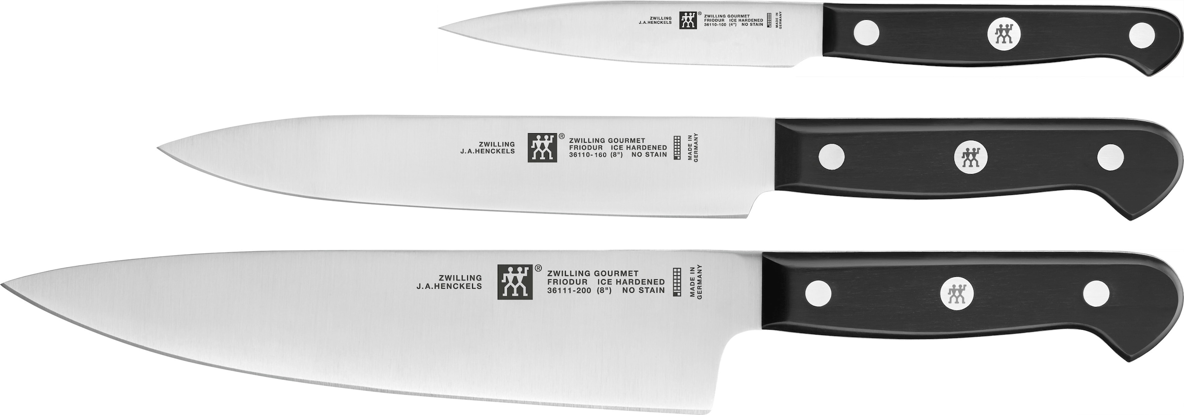 Zwilling Messer-Set »Gourmet«, (Set, 3 tlg., 1 Spickmesser 10 cm, 1 Fleisch günstig online kaufen