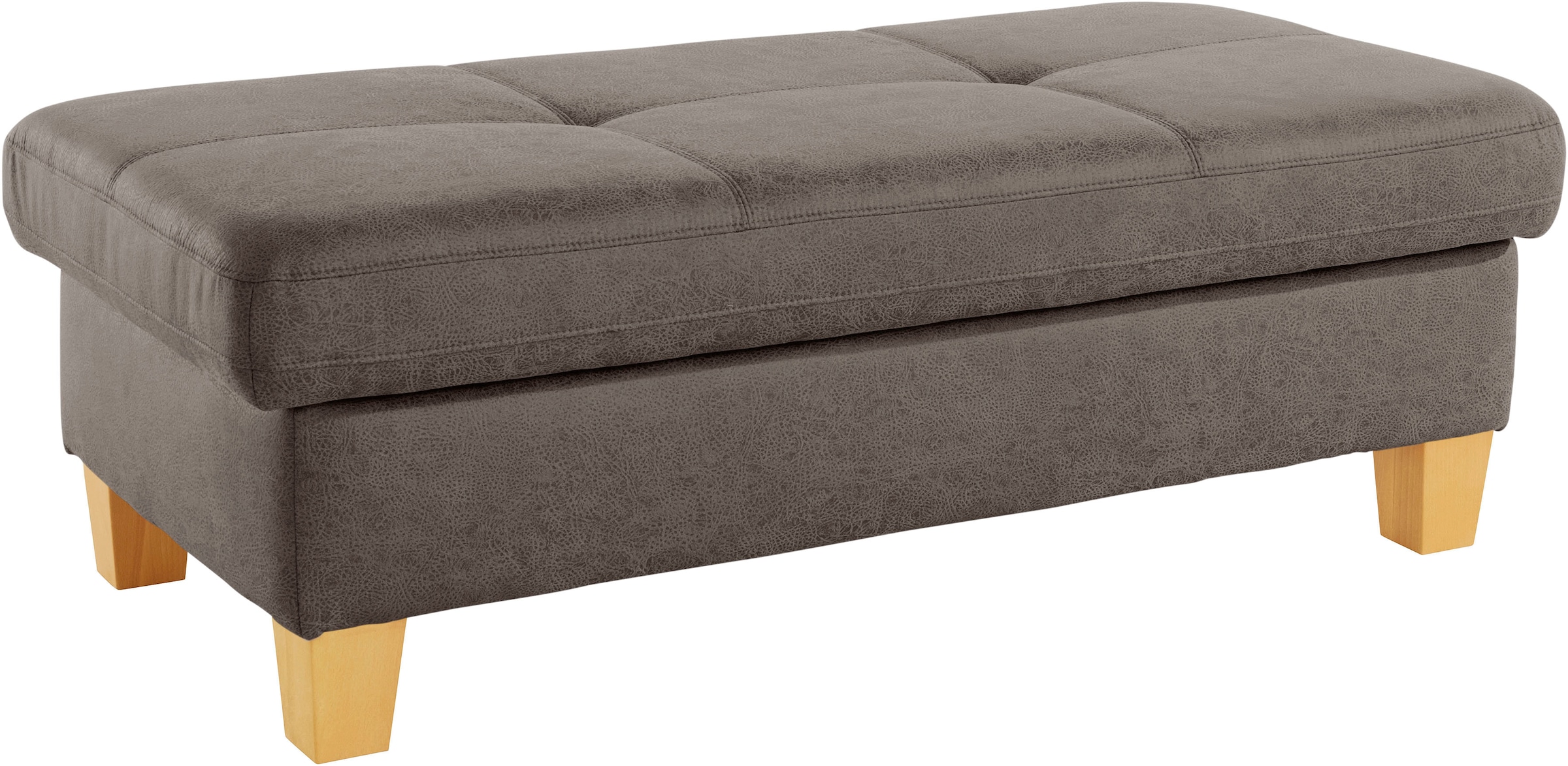 exxpo - sofa fashion Hocker »Enya Bankhocker mit Staufach unter der Sitzfläche«, schöne Detailverarbeitung