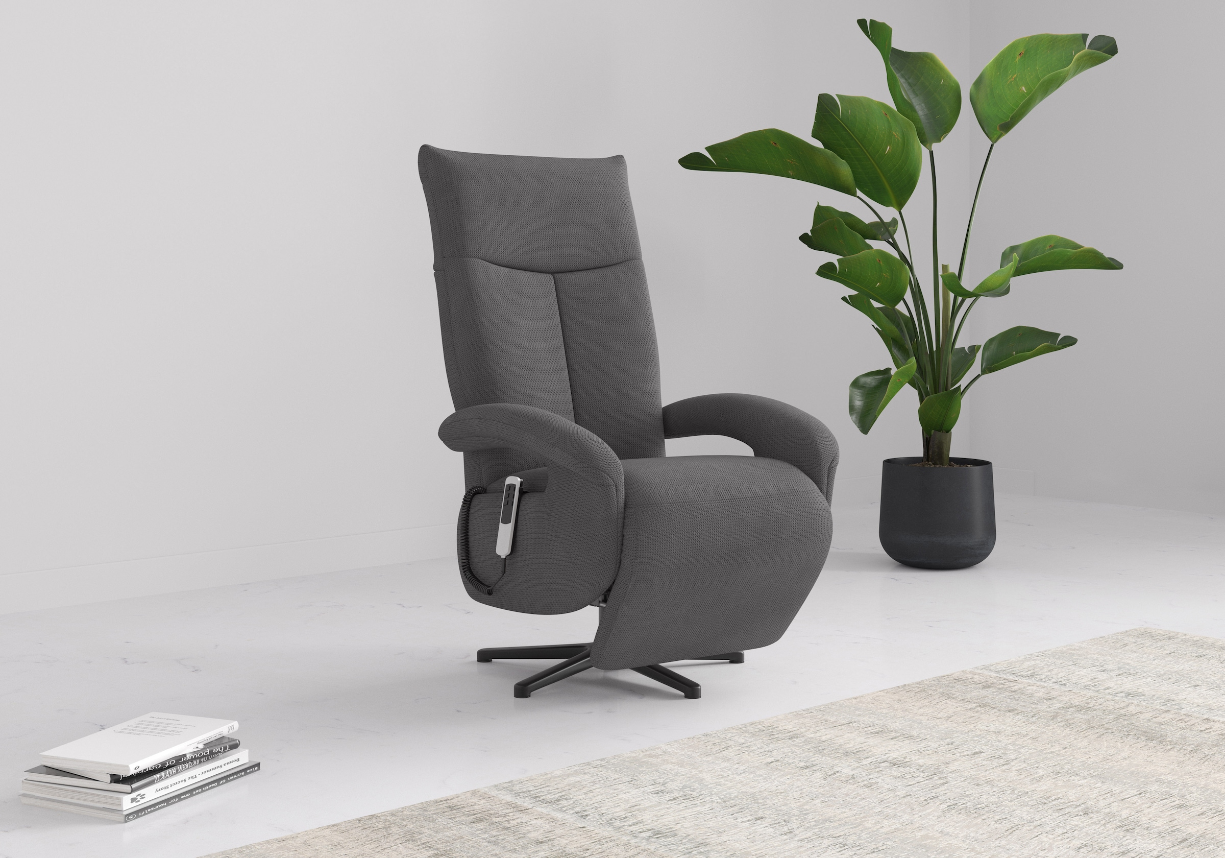 sit&more TV-Sessel »Emely, inkl. Kopfteilverstellung & 360° Drehfunktion«, günstig online kaufen