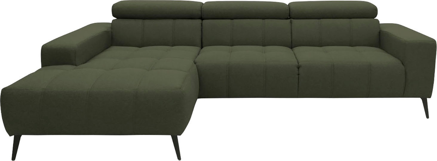DOMO collection Ecksofa »Trento L-Form, mit Kufenfuß oder Einzelfuß« wahlwe günstig online kaufen