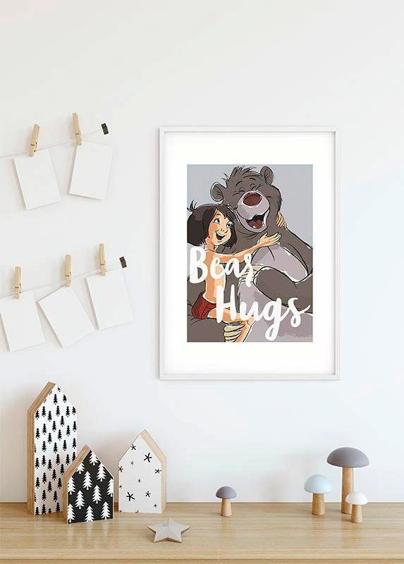 Komar Bild »Bear Hug« Disney 1 Stk. tlg. Wandbild zur Dekoration im Kinderzimmer - ohne Rahmen