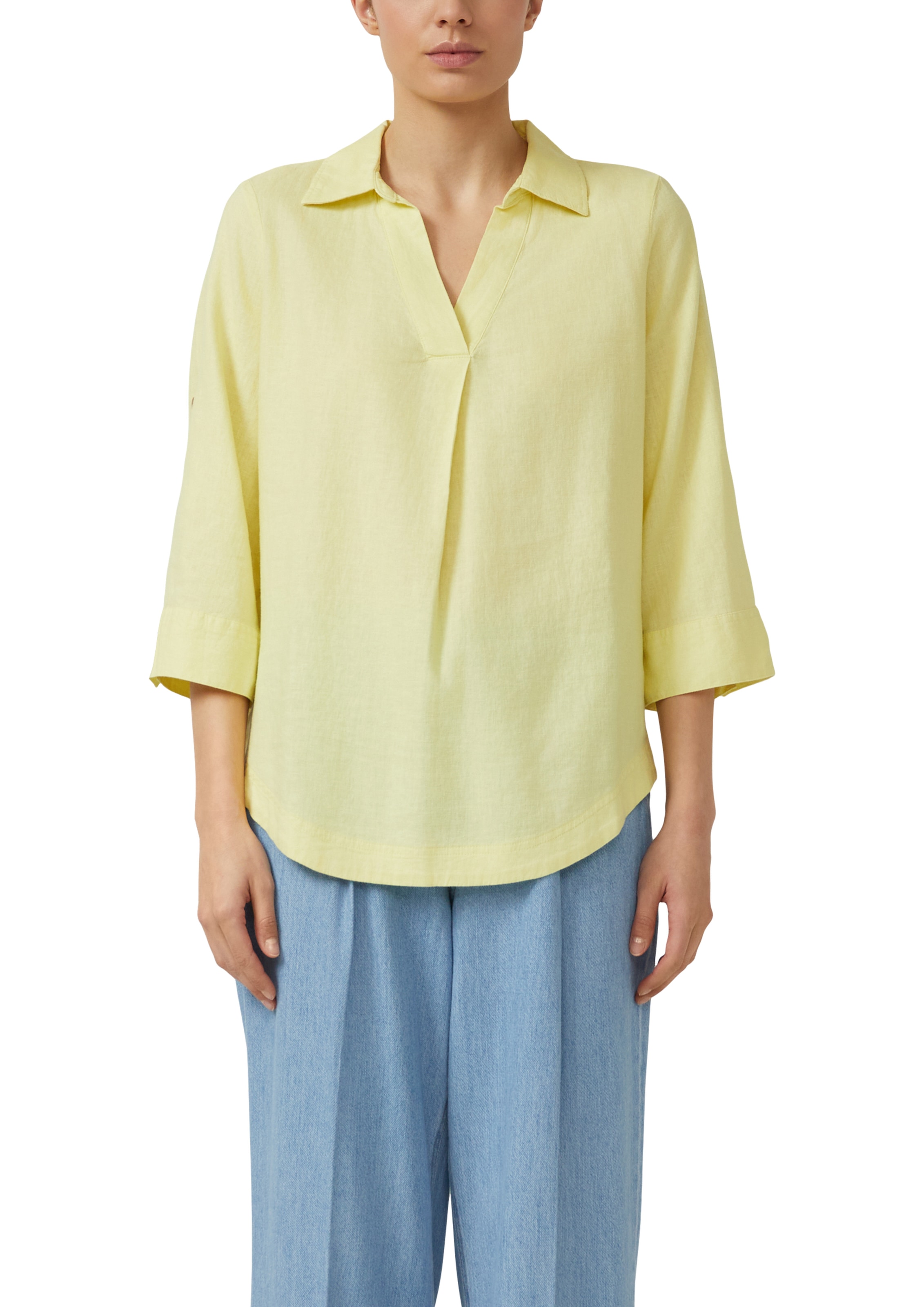 s.Oliver Hemdbluse mit 3/4-Ärmeln