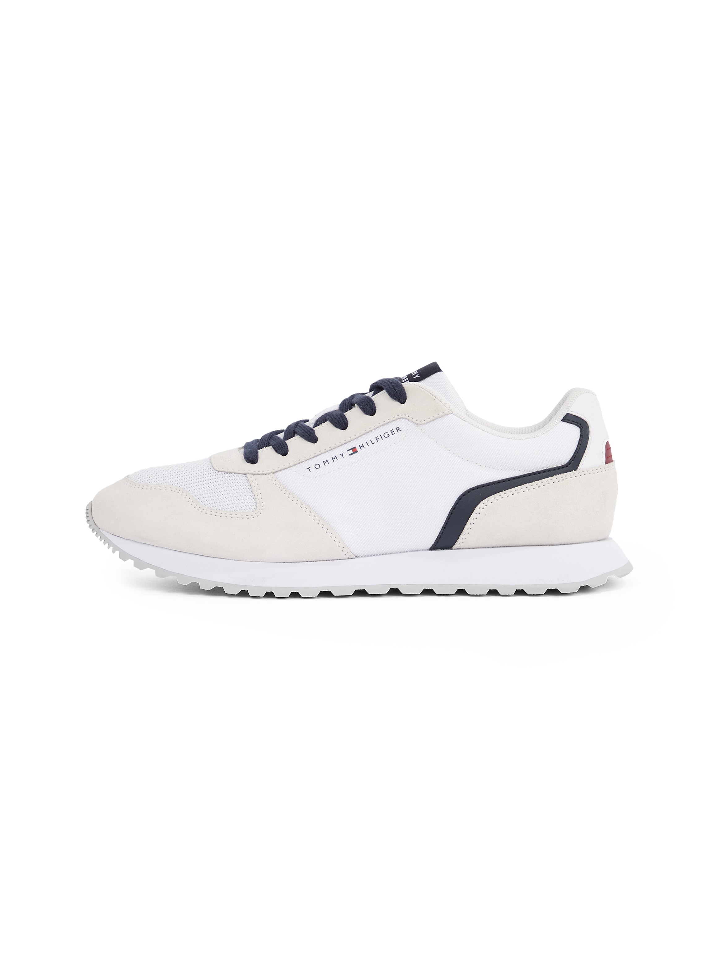 Tommy Hilfiger Sneaker »NEW RUNNER EVA MIX FLAG«, Freizeitschuh, Halbschuh, Schnürschuh mit gepolstertem Schaftrand