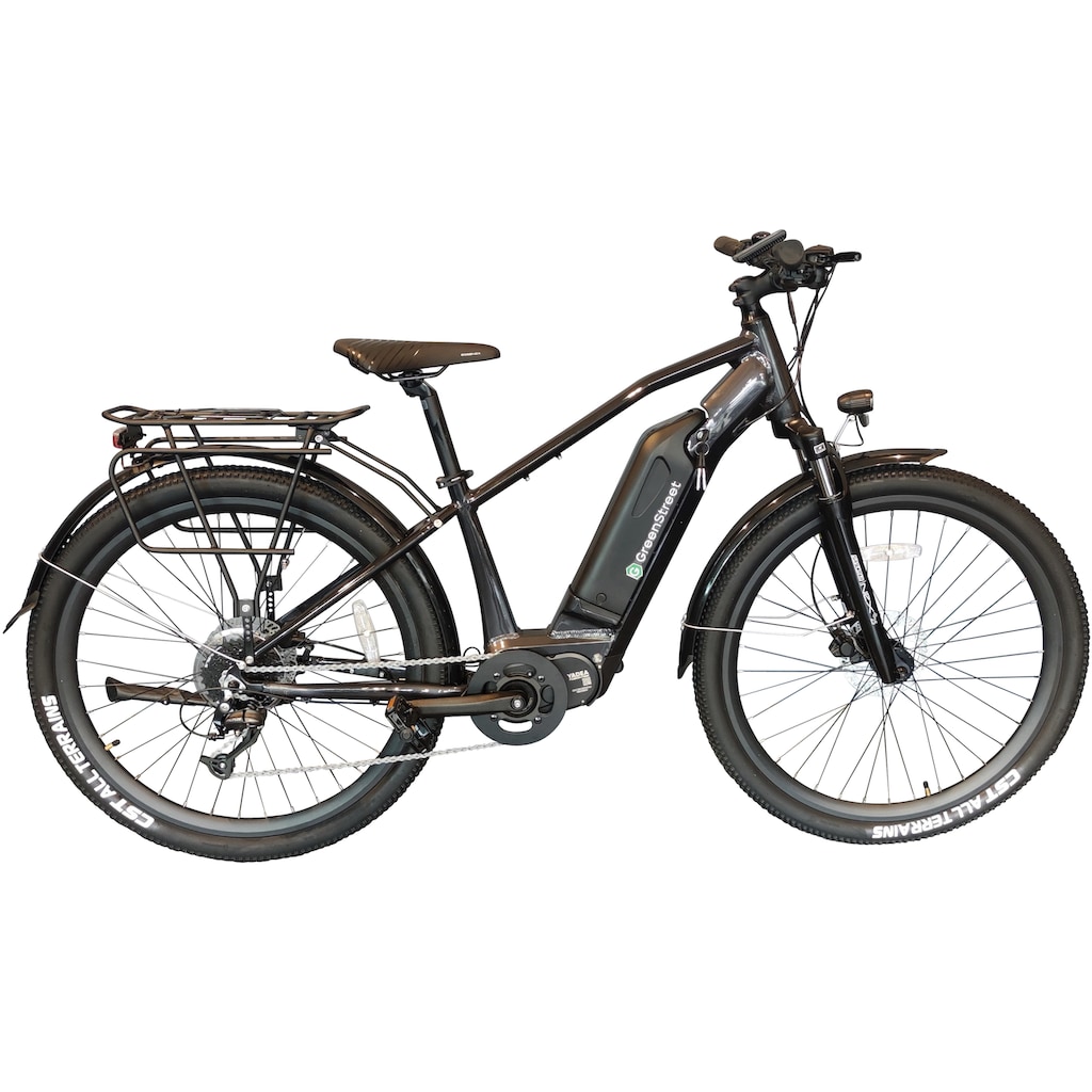 GreenStreet E-Bike »Trekking GS4«, 9 Gang, Shimano, Mittelmotor 250 W