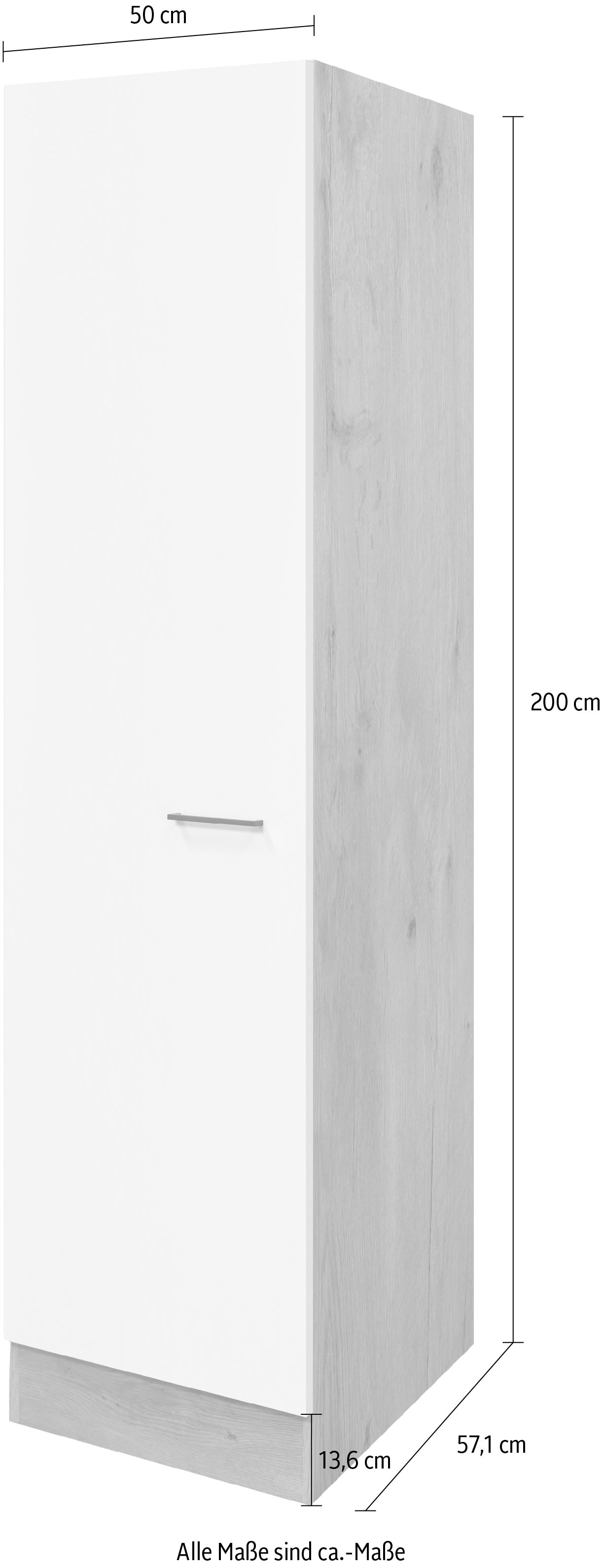 Flex-Well Seitenschrank »Morena« (B x H x T) 50 x 200 x 57 cm, für viel Stauraum