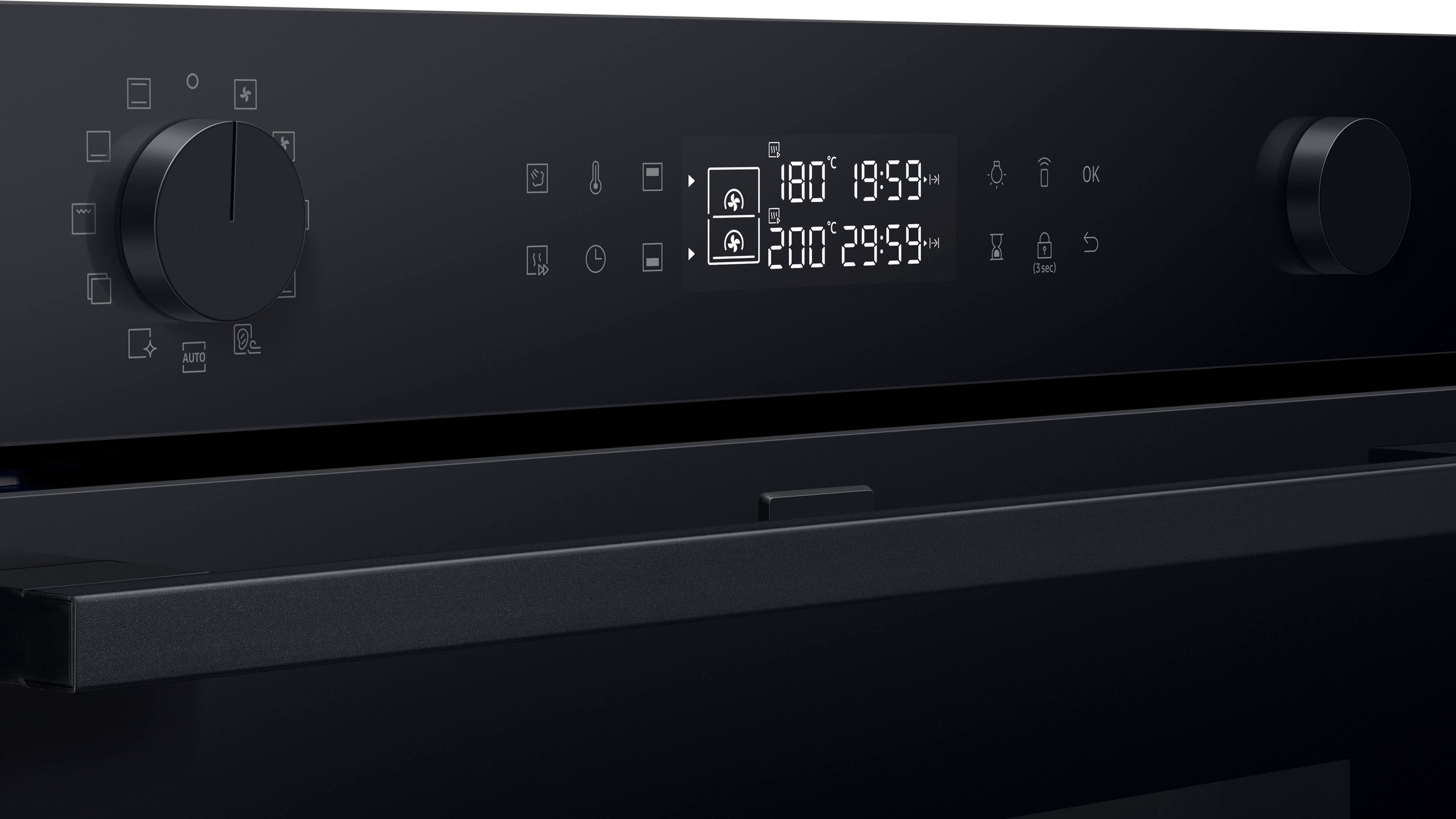 10. Bild von Samsung Einbaubackofen »NV7B45502AK«, Serie 4, NV7B45502AK, Pyrolyse-Selbstreinigung