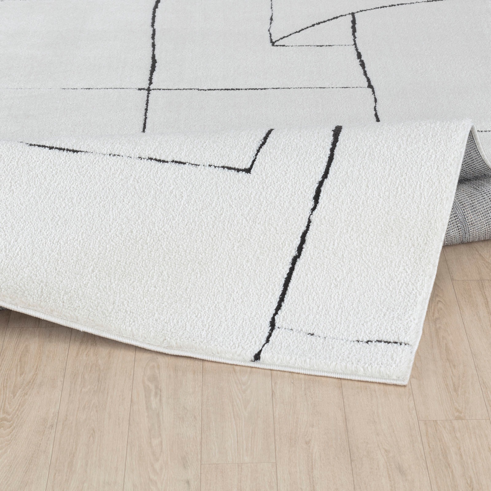 Livabliss Teppich »BARI«, rechteckig, 14 mm Höhe, Skandi Design, Modern Boho Kurzflor Wohnzimmerteppich, Schlafzimmer