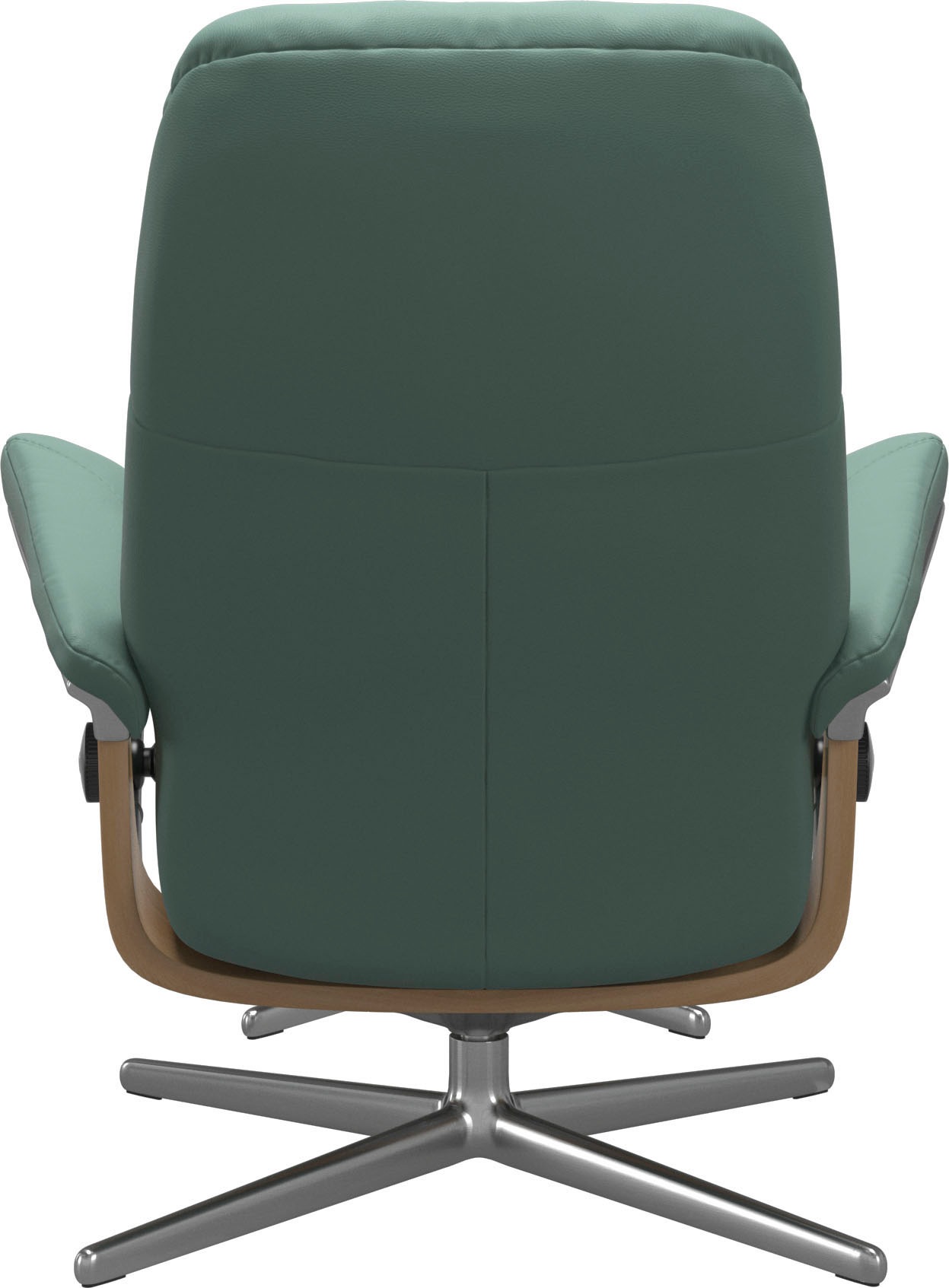 Stressless® Relaxsessel »Consul«, (Set, Relaxsessel mit Hocker), mit Hocker, mit Cross Base, Größe S, M & L, Holzakzent Eiche