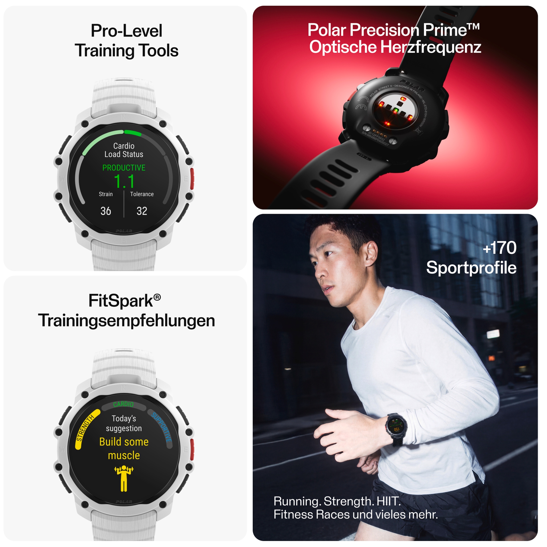 Polar Smartwatch »Street X«(/ 1,28 ″)
