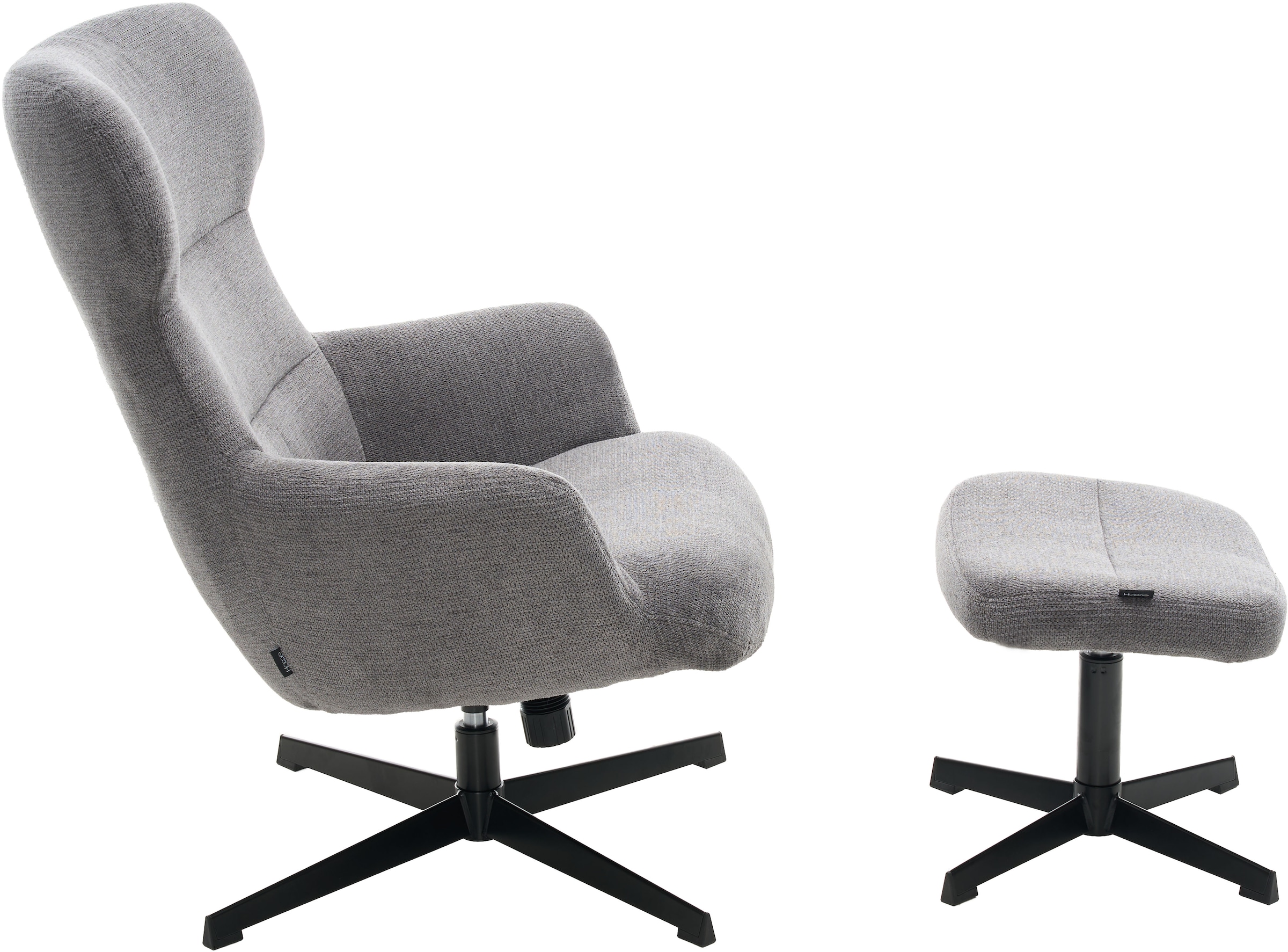 Home affaire Sessel »Clarah Relaxsessel, TV-Sessel mit Hocker«, 360° Grad drehbar