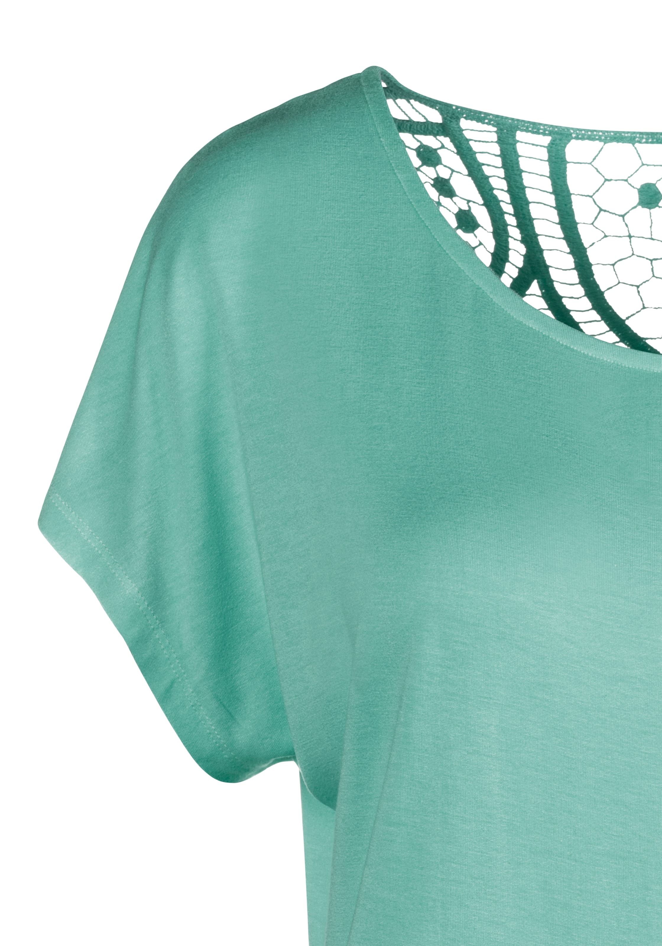 Vivance T-Shirt, (2er-Pack), kaufen am Häkelspitze Online-Shop mit im weicher Rücken