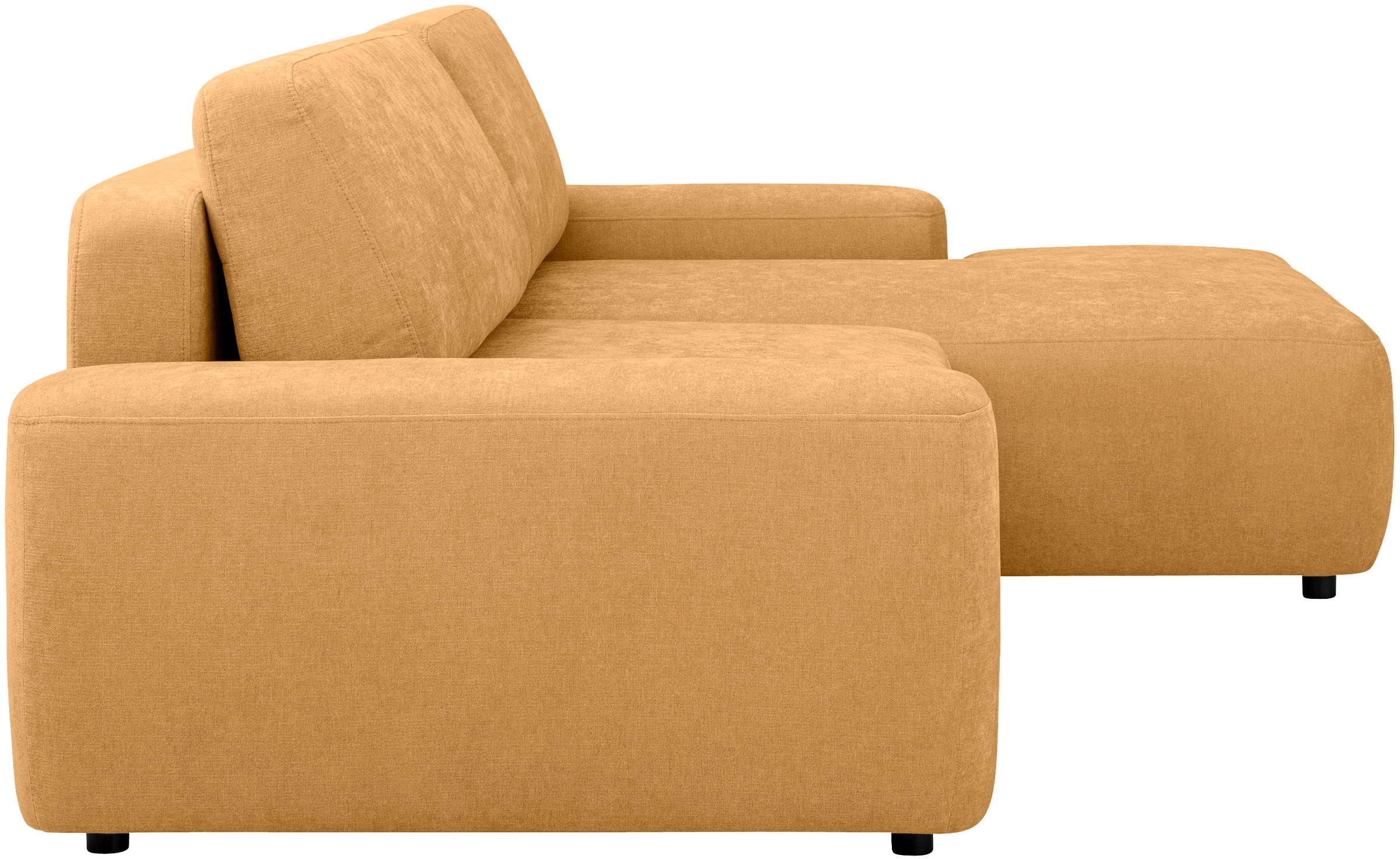 INOSIGN Ecksofa »TORGE (264cm), Schlafsofa in Cord, Samtvelours o Struktur fein, L-Form«, Schlaffunktion, Bettkasten, Liegefläche: 125/210 cm