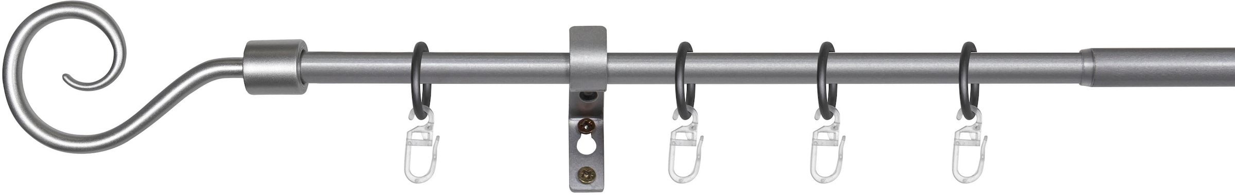 mydeco Gardinenstange »Hook«, 1 läufig-läufig, ausziehbar günstig online kaufen