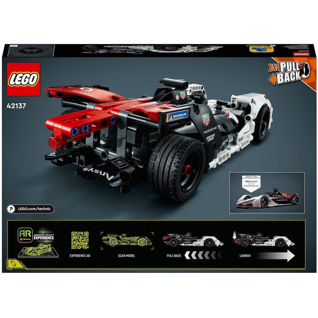 LEGO® Konstruktionsspielsteine »Formula E® Porsche 99X Electric (42137), LEGO® Technic«, (422 St.)