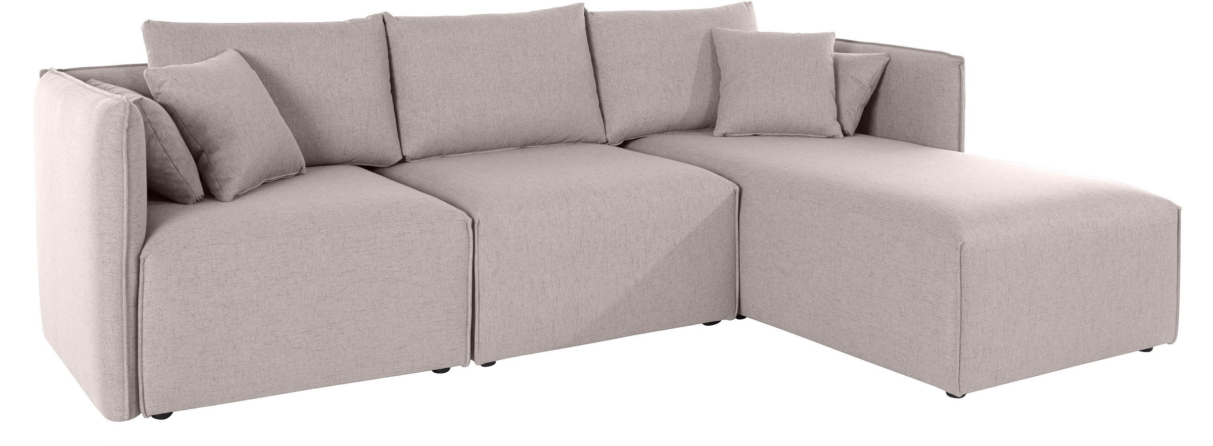 andas Ecksofa »Nöre«, (3 Teile), zusammengesetzt aus Modulen, in vielen Bezugsqualitäten und Farben