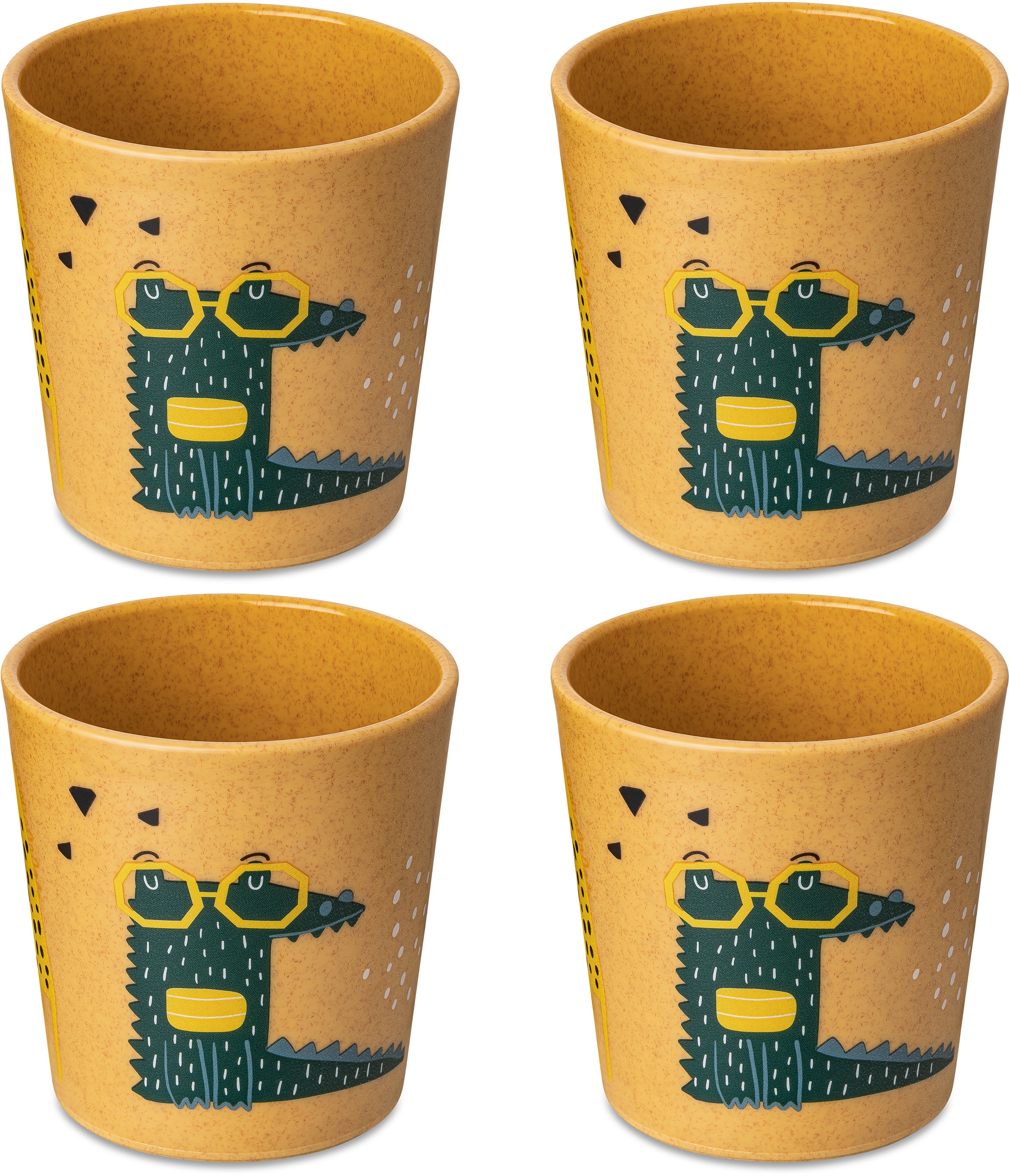 Kinderbecher »CONNECT CUP S ZOO«, (Set, 4 tlg., 4x Becher 190ml), 100% recycelbar, CO²...