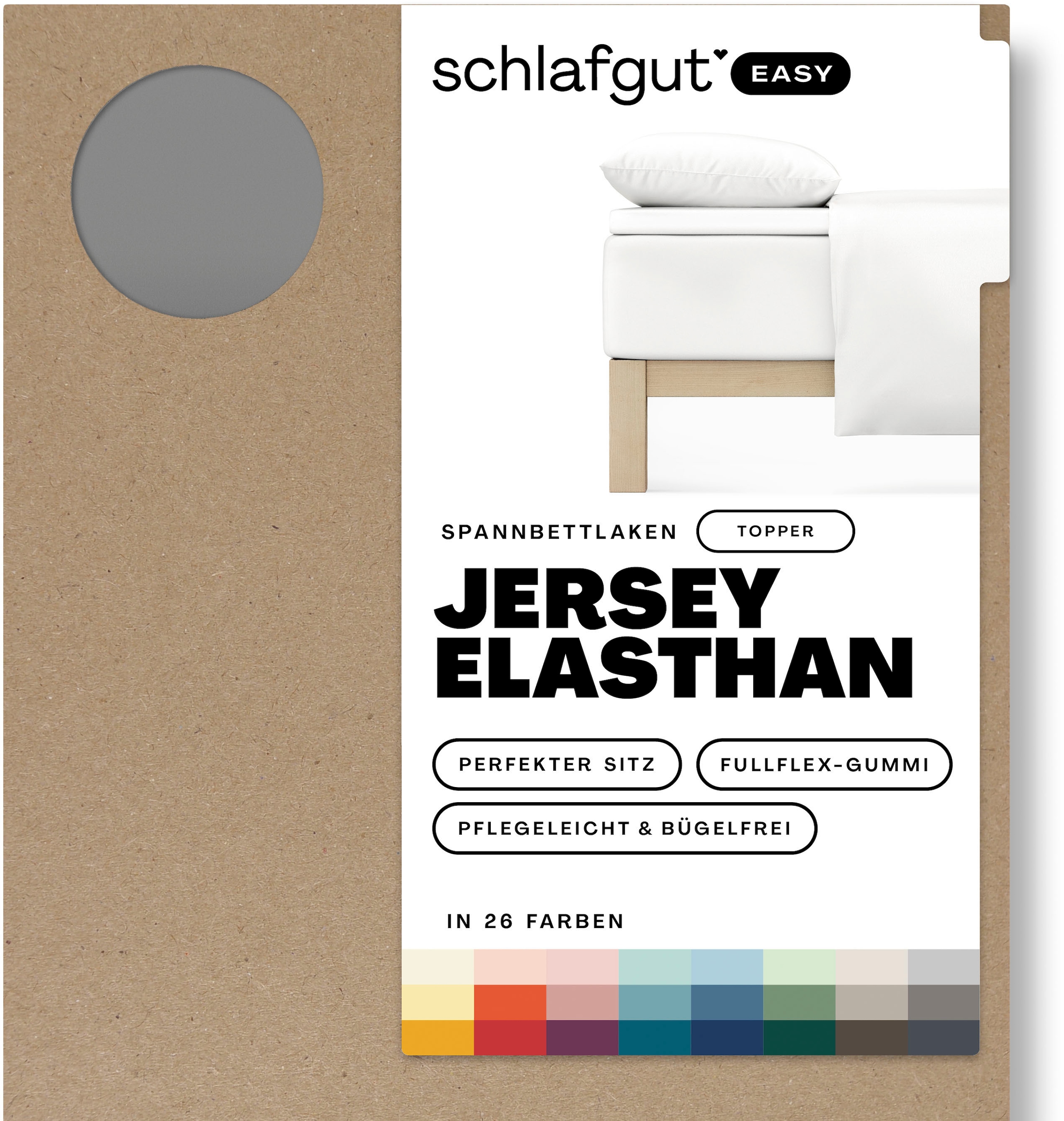 Schlafgut Spannbettlaken »EASY Jersey Elasthan Topper«, MADE IN GREEN by OEKO-TEX®