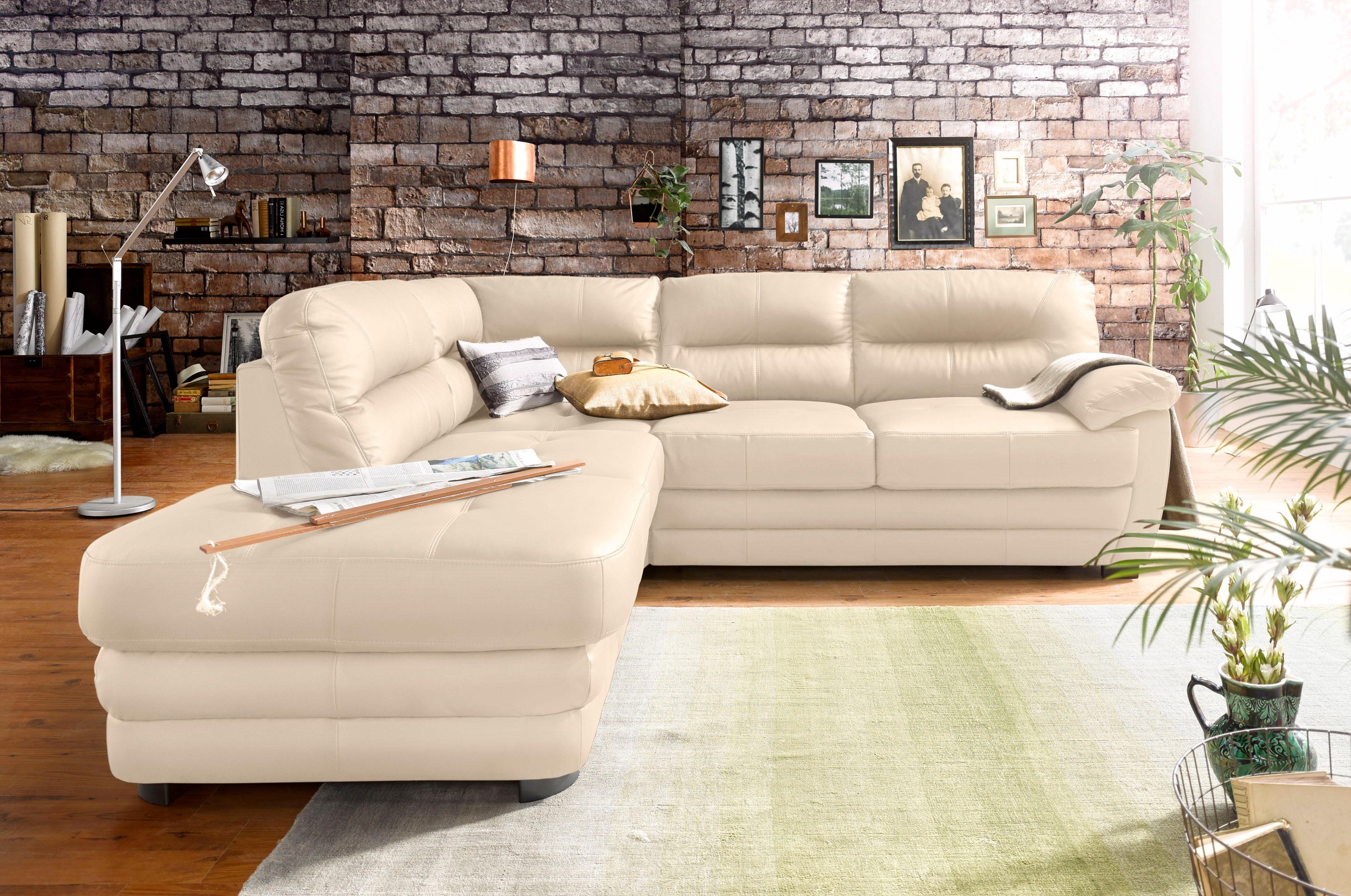 COTTA Ecksofa »Royale L-Form«, wahlweise mit Bettfunktion