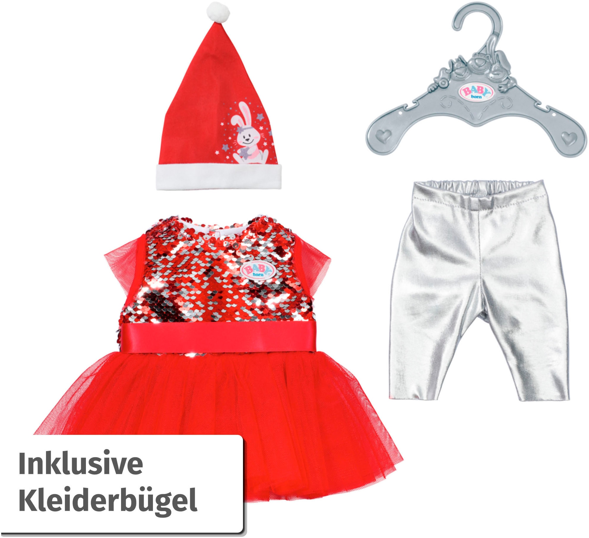 Baby Born Puppenkleidung »Weihnachtsoutfit, 43 cm«