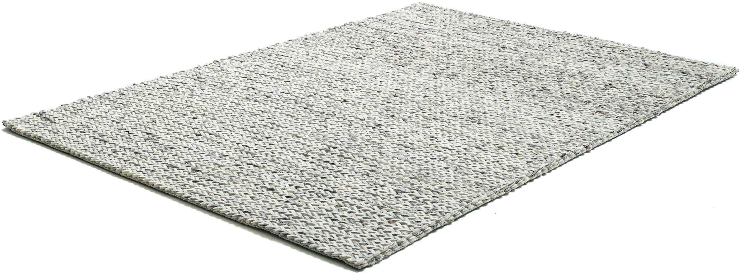 THEKO Wollteppich »Arlberg«, rechteckig, 23 mm Höhe, reine Wolle, Strickoptik, ideal im Wohnzimmer & Schlafzimmer