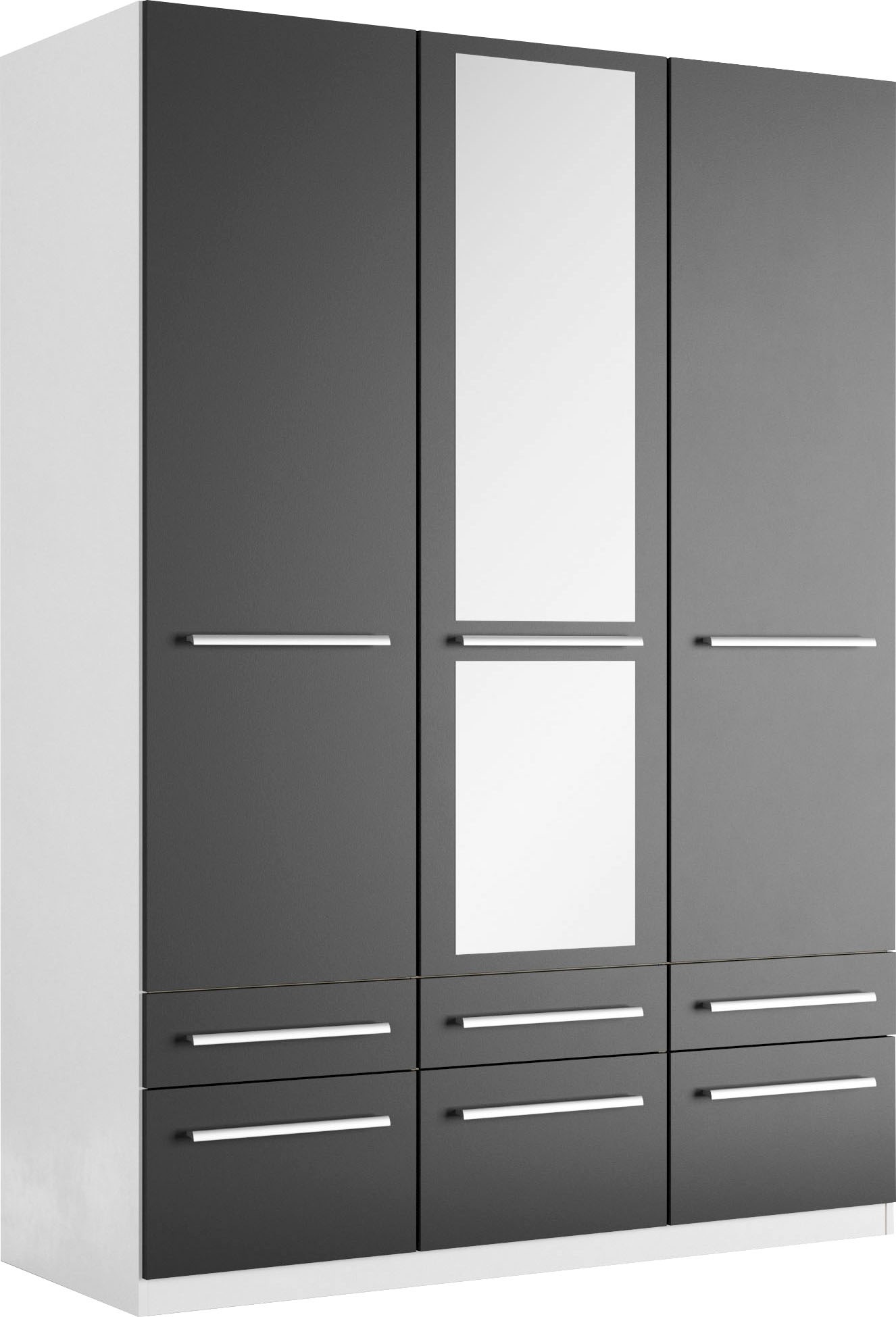 priess Kleiderschrank »Schrank Garderobe Wäscheschrank Barcelona in 5 Breiten«, viel Stauraum, geräumige Schubkästen, mit Spiegel, MADE IN GERMANY