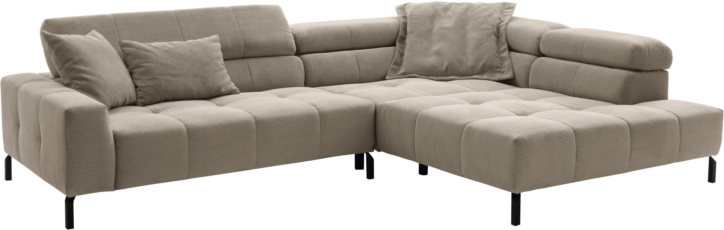 Home affaire Ecksofa »Claya, L-Form,  incl. Kopfteilverstellung, Breite 311 cm« ohne elektrischen Sitzvorzug