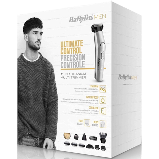 BaByliss Multifunktionstrimmer »MT861E MEN«, 11 Aufsätze, 11-in-1 Titanium Multigrooming  Set für Gesicht & Körper online kaufen