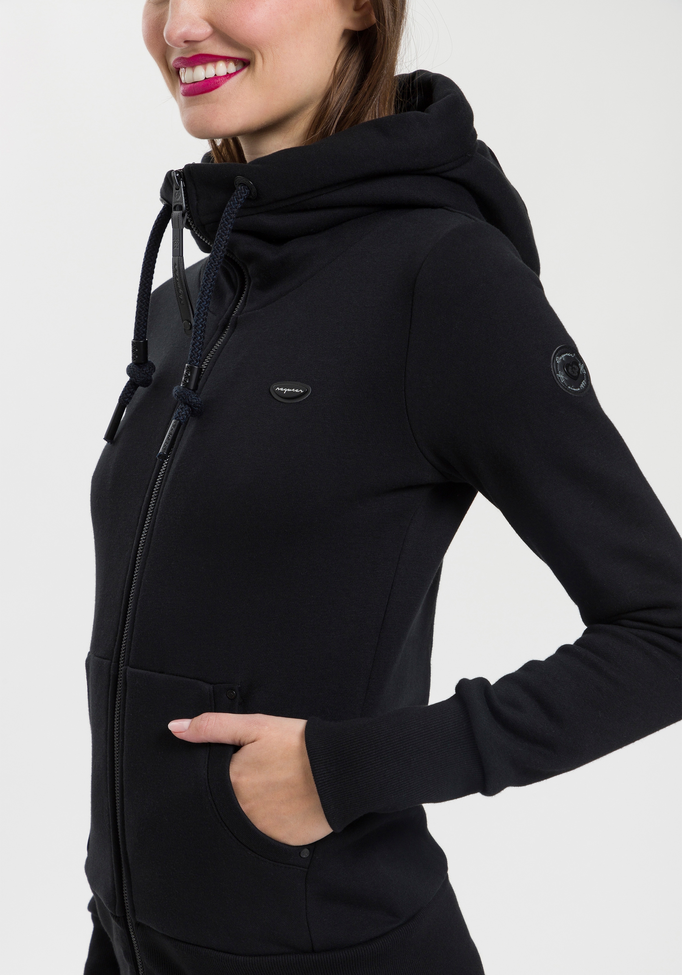 Ragwear Sweatjacke »NESKA ZIP O«, mit extra breiten Bündchen