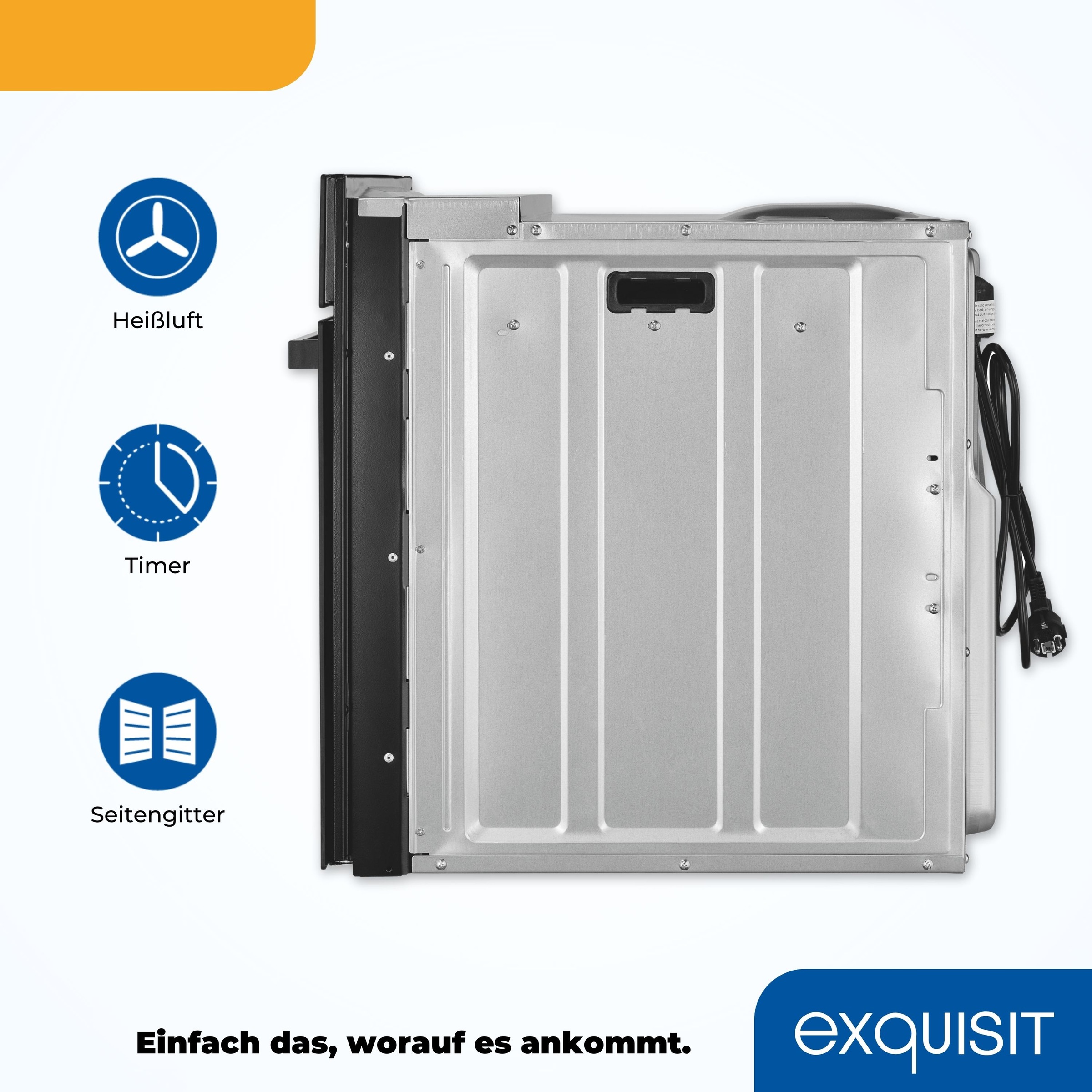 exquisit Einbaubackofen  »EBE278-H-020 schwarz«