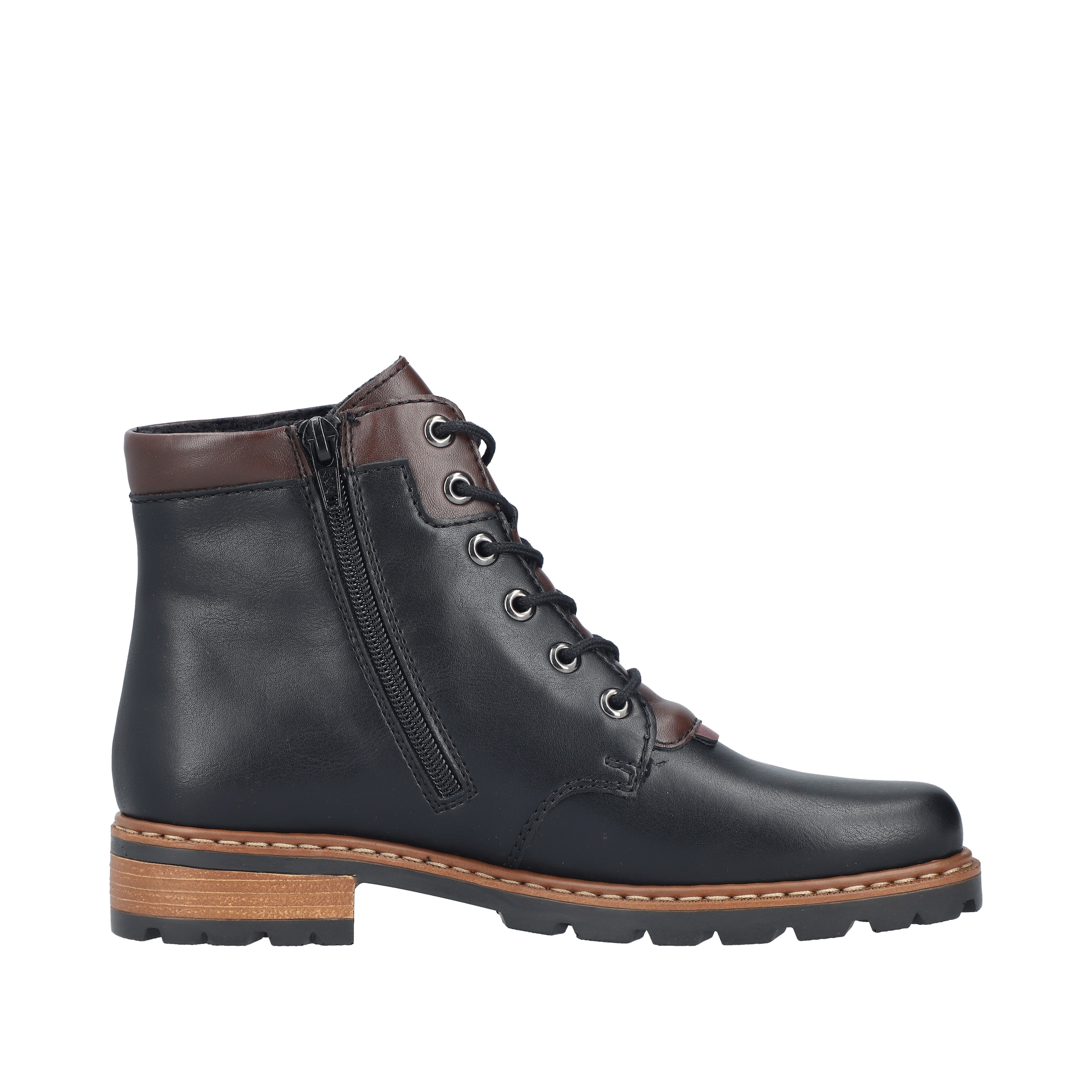 Rieker Schnürstiefelette  Schnürboots, Herbst-Stiefelette in mehrfarbiger Optik