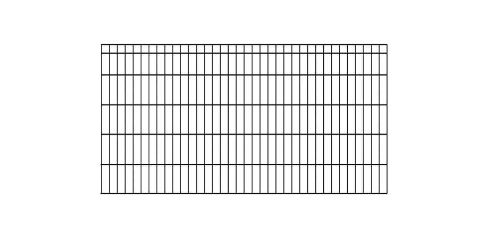 KRAUS Einstabmattenzaun »Dino-Trend-40x40« anthrazit, 100 cm hoch, 2 m Verlängerungsmatte, 1 Pfosten