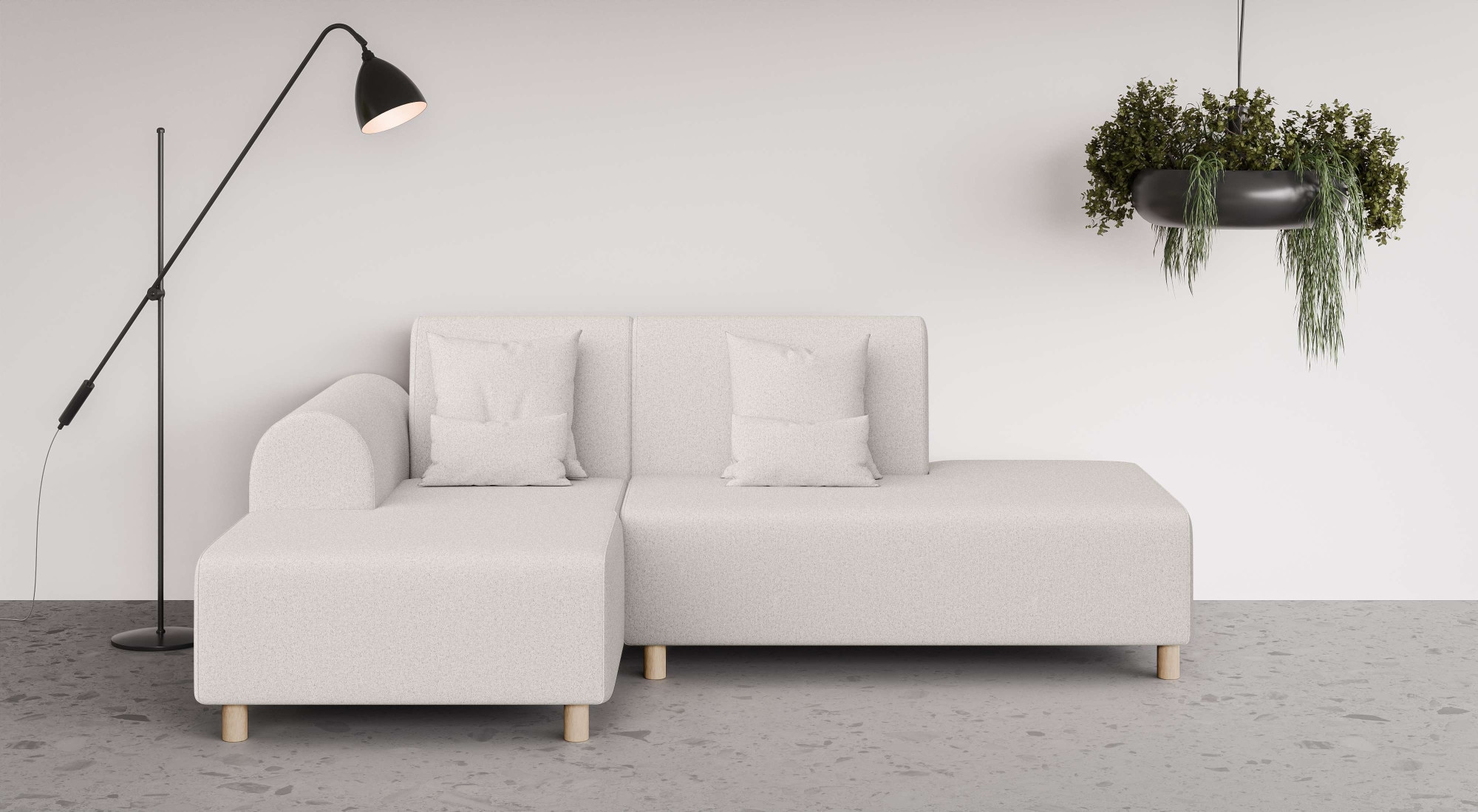 INOSIGN Ecksofa »Suyala«, L-Form mit Hocker günstig online kaufen