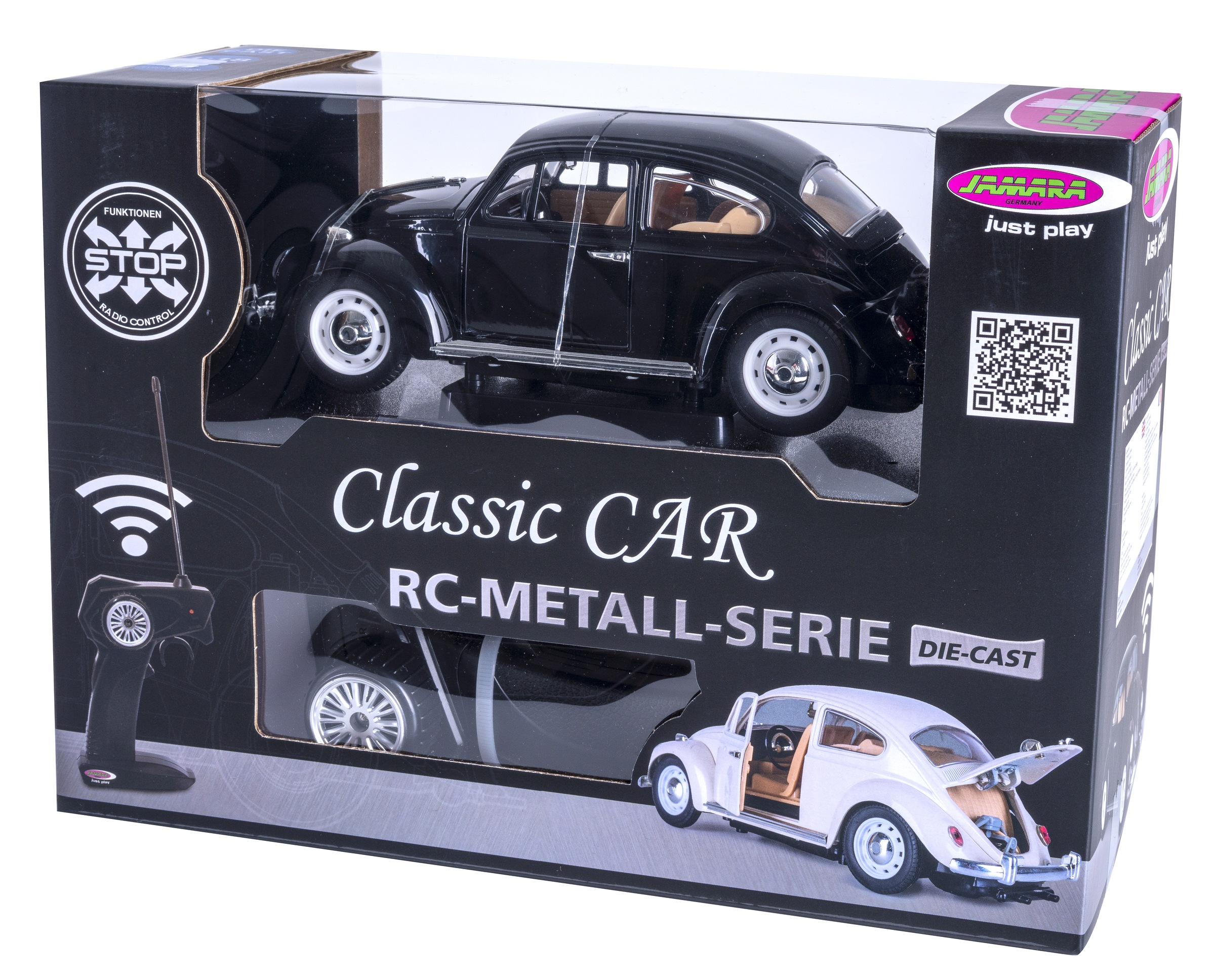 Jamara RC-Auto »VW Käfer RC Diecast 1:18 schwarz 27MHz«