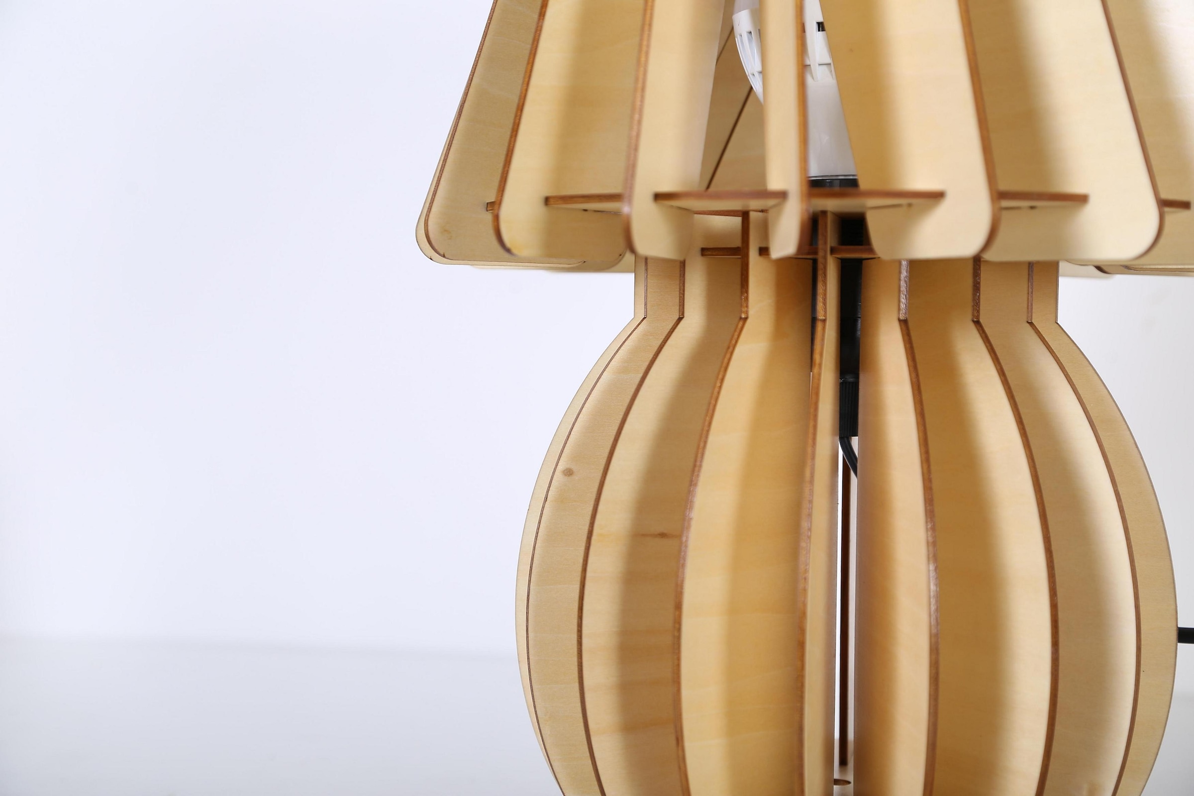 Kayoom Tischleuchte »Tischlampe Gino Holz« E27 1 Stk. modern, vielseitig kombinierbar