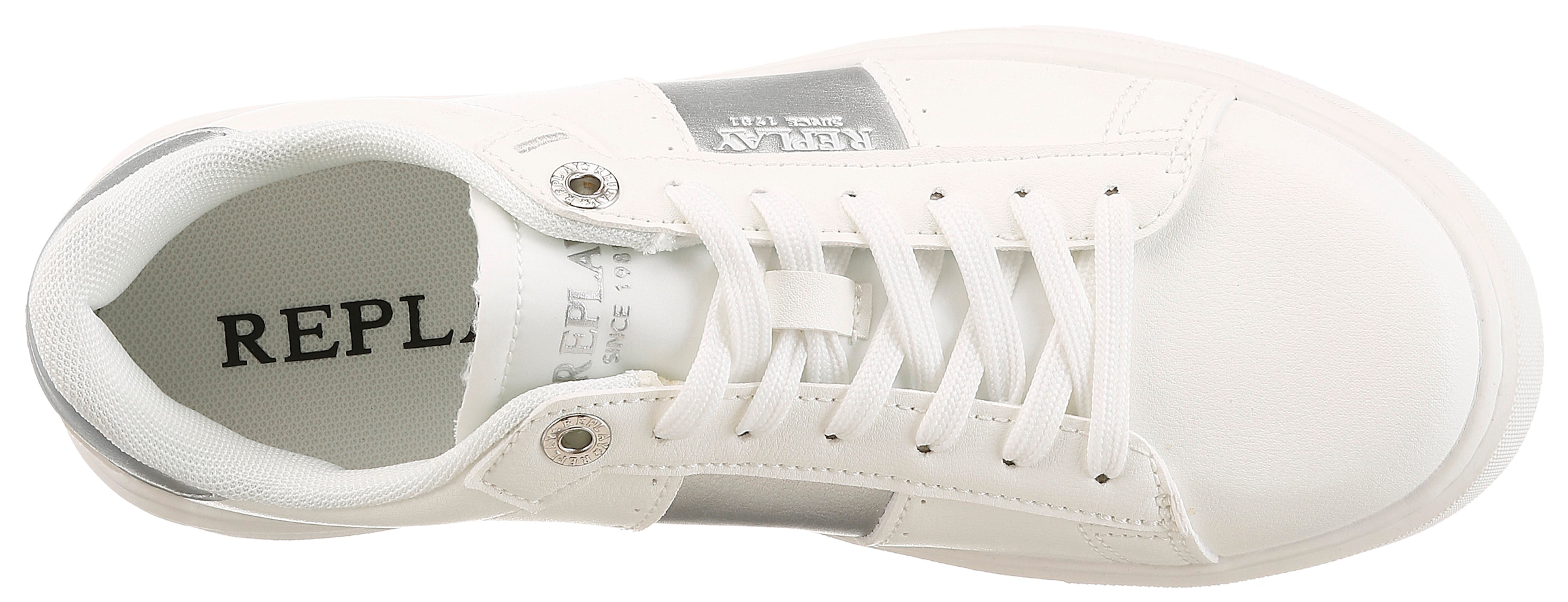 Replay Plateausneaker  Halbschuh, Trend-Sneaker, Schnürschuh mit Metallic-Akzenten