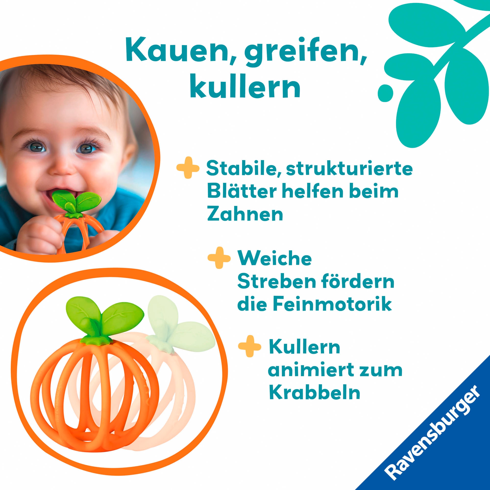 Ravensburger Greifling »Play+, Kuller-Greifling, Orange«