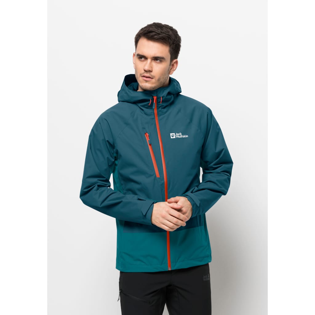 Jack Wolfskin Outdoorjacke »EAGLE PEAK 2L JKT M«, mit Kapuze