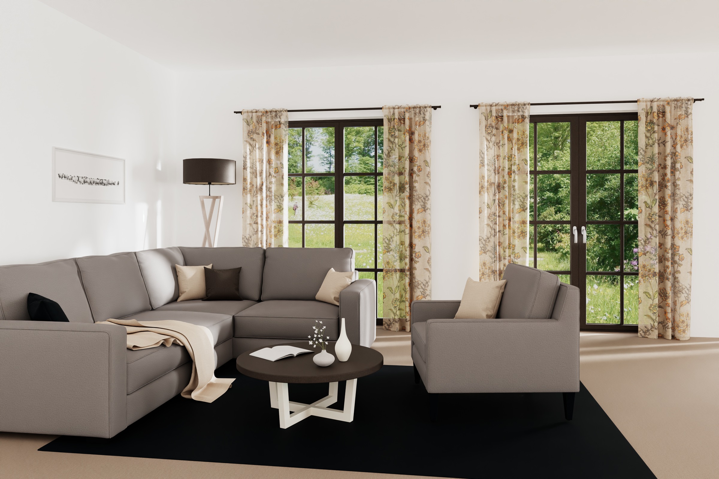 HOMING Gardine »Stockholm« verdeckte Schlaufen 1 Stk. tlg. Fertigschal günstig online kaufen