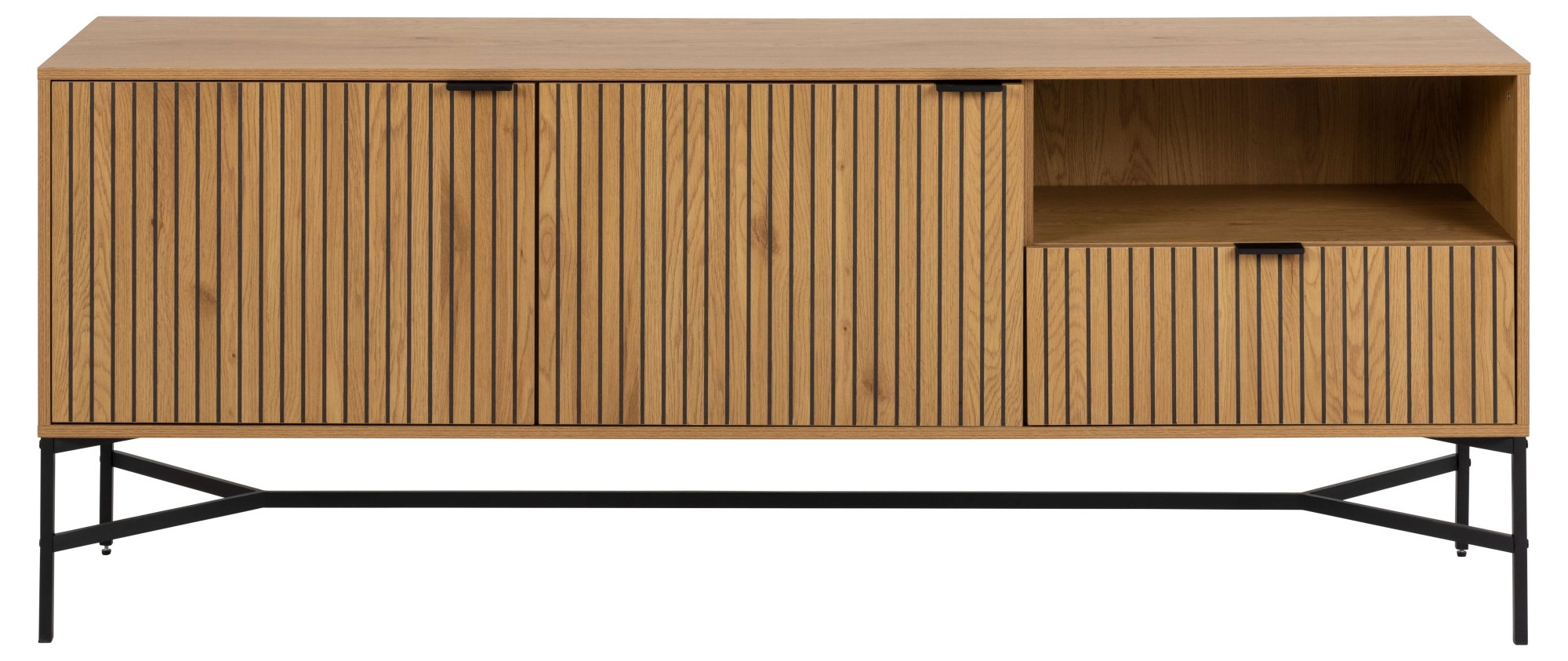 ACTONA GROUP Sideboard »Jaipur Anrichte, Kommode,«, Eiche-Optik, 2 Türen, 2 günstig online kaufen