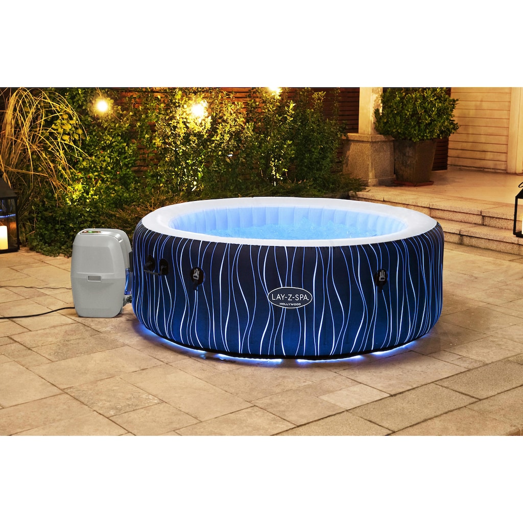 Bestway Whirlpool »LAY-Z-SPA® LED-Hollywood AirJet™«