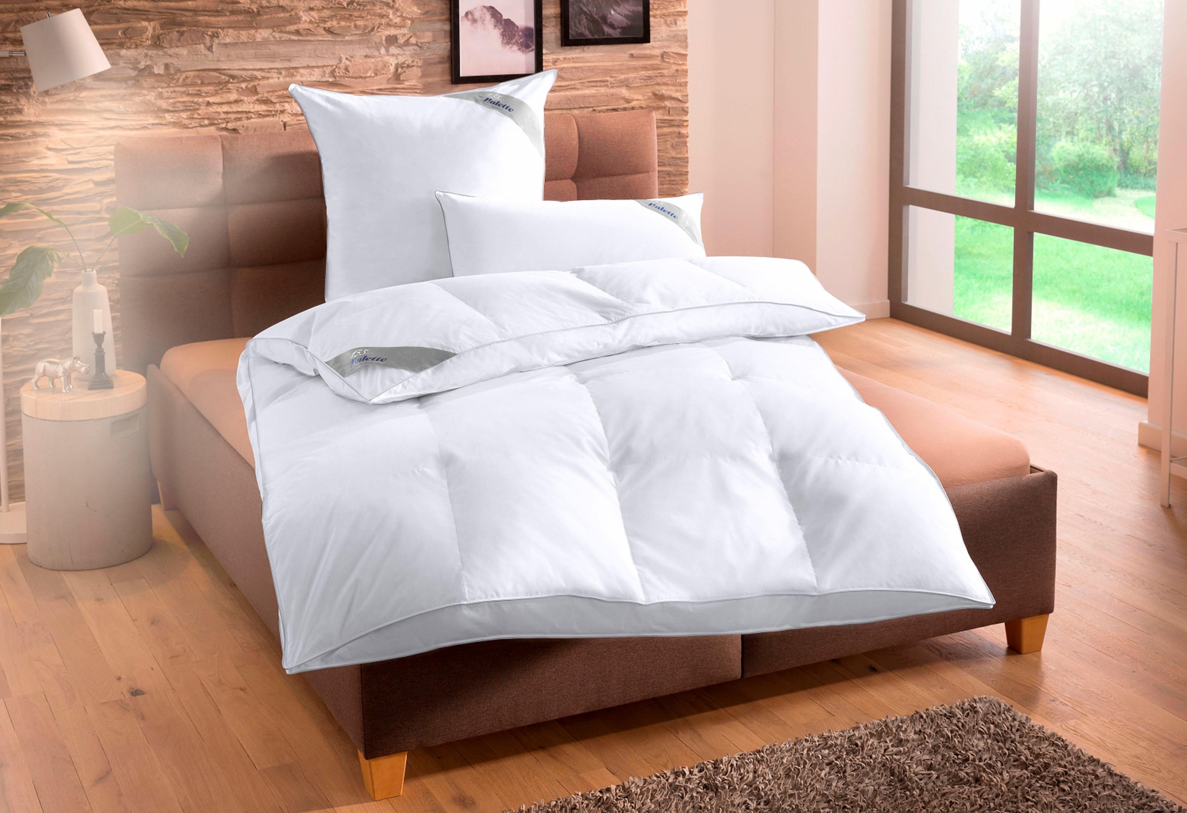 Balette Federbettdecke »Lena«, warm, Füllung 50% Federn, 50% Daunen, Bezug günstig online kaufen