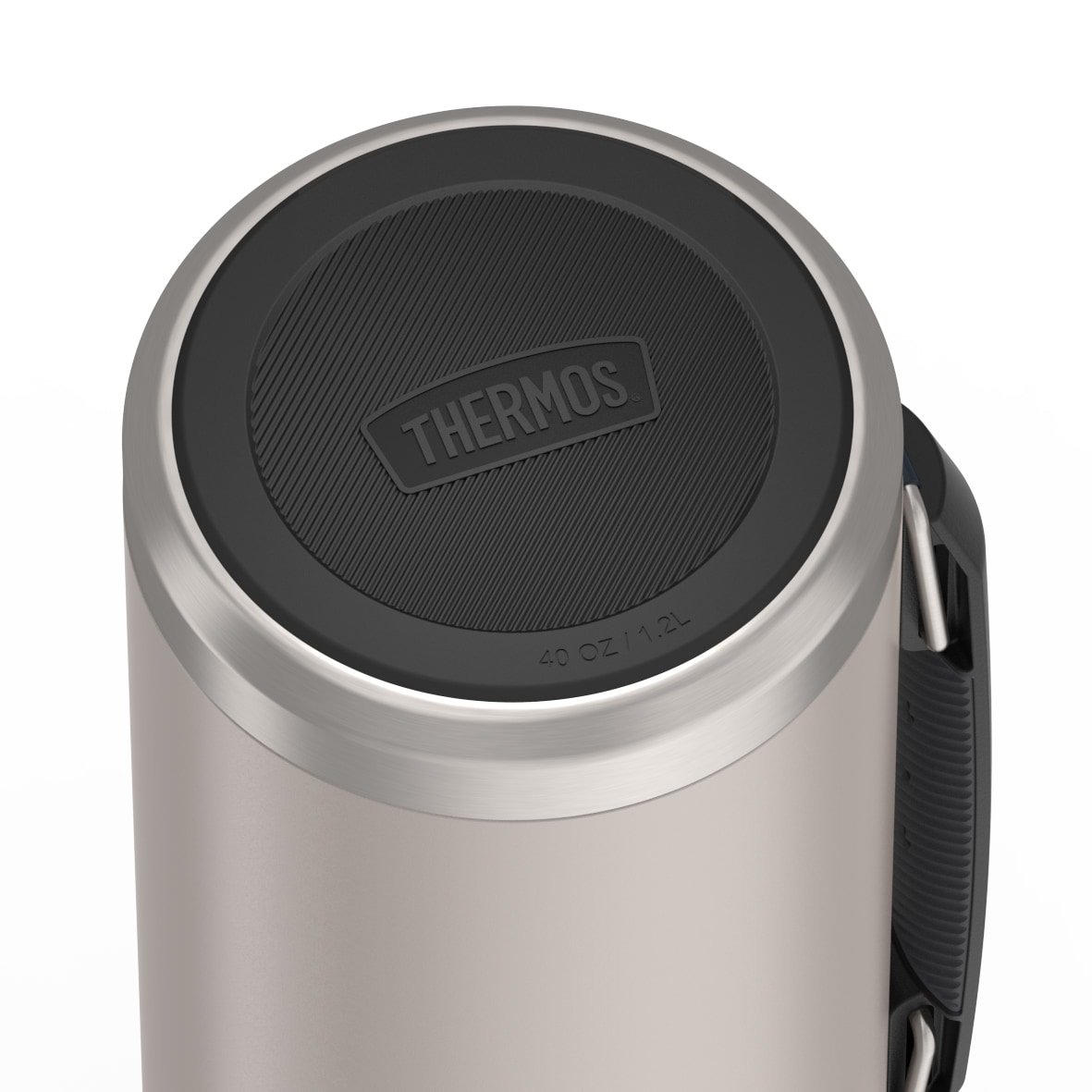 THERMOS Isolierflasche »ICON BEVERAGE BOTTLE, Edelstahlkörper, spülmaschinenfest« 1,2l, 24h heiß & 24h kalt,  Twist & Pour Lid, isolierter Trinkbecher