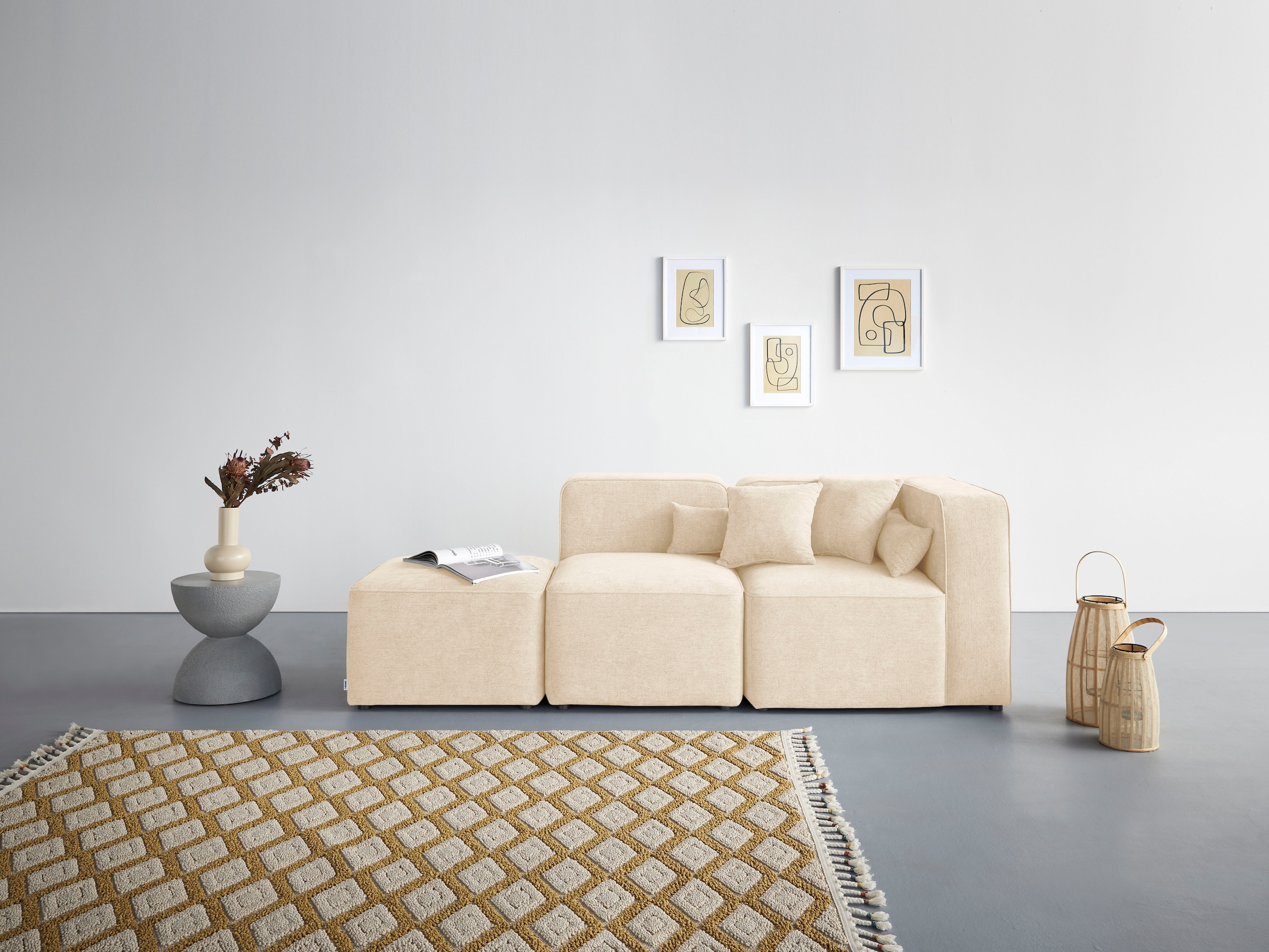 Home affaire 3-Sitzer »Sundstrup« Modulserie, individuelle Zusammenstellung günstig online kaufen