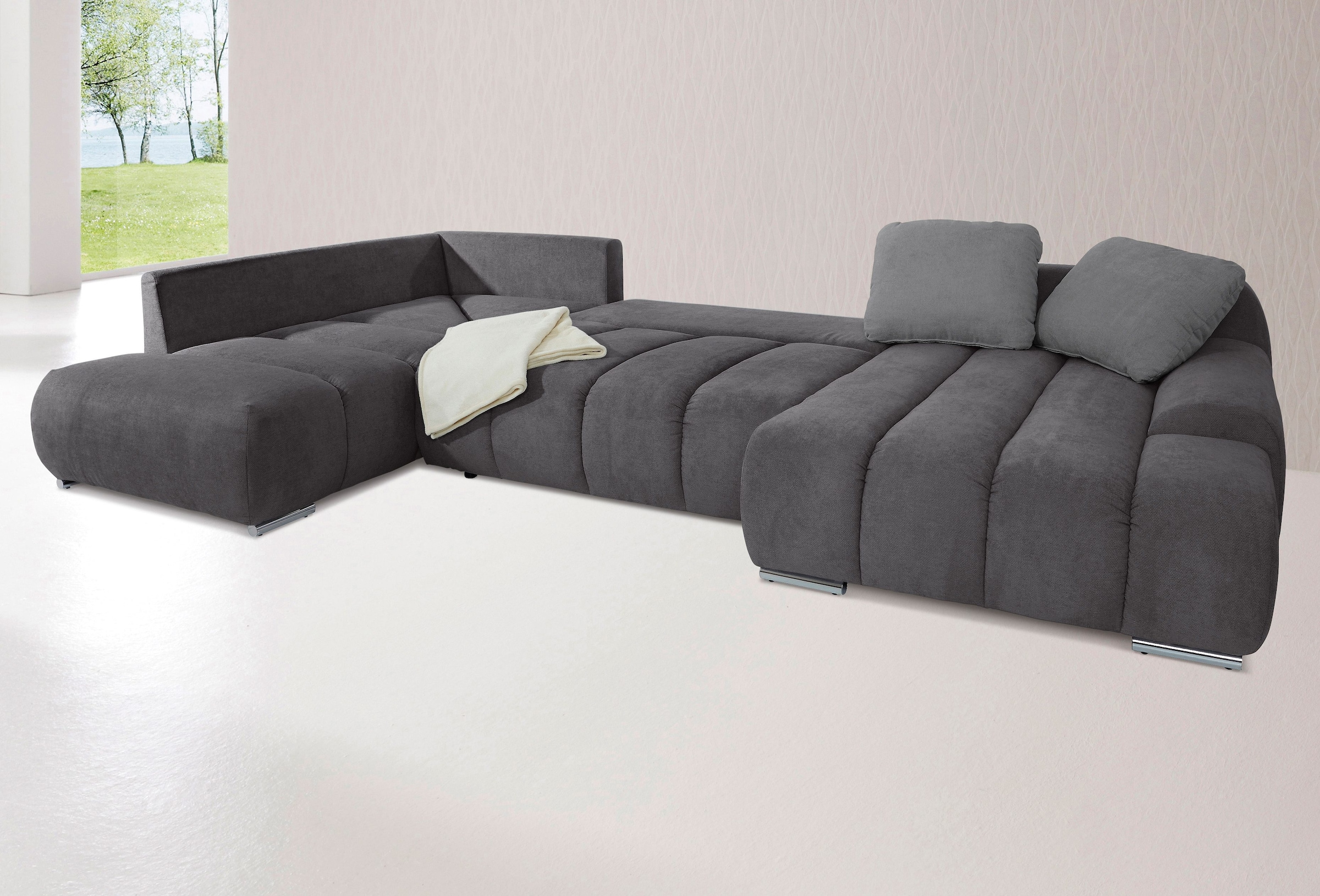 INOSIGN Wohnlandschaft »Bono U-Form«, wahlweise mit Bettfunktion
