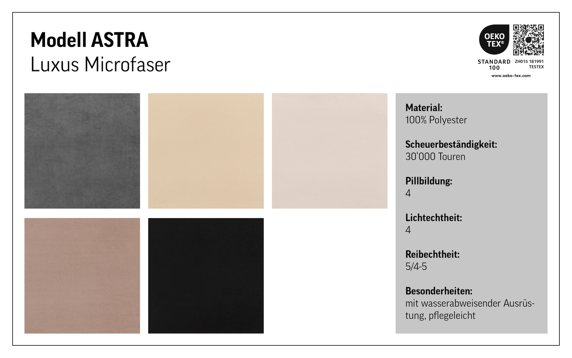 COTTA Ecksofa »Astra L-Form, B: 286 cm« mit Kopfteilverstellung, optional Bettfunktion & Bettkasten